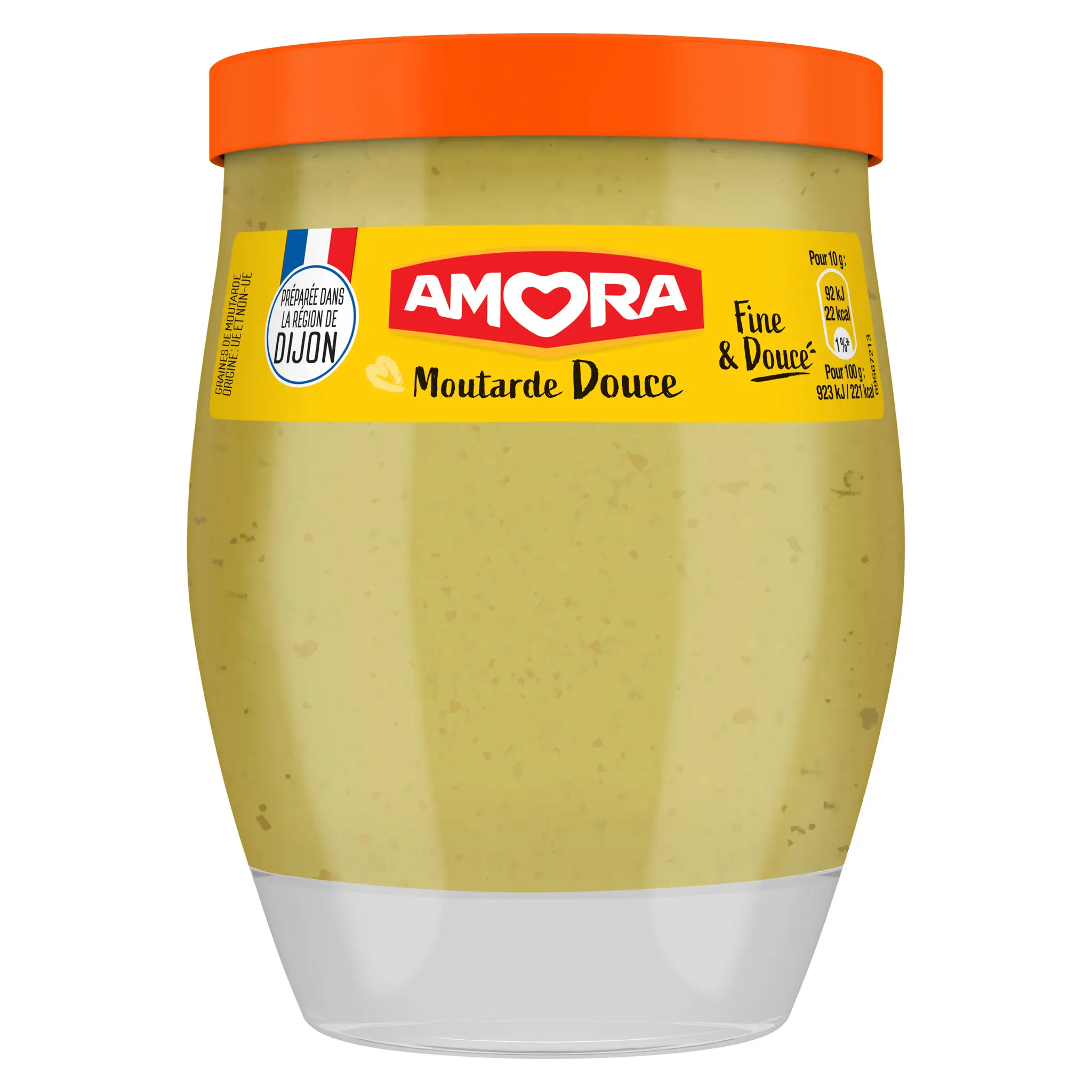 AMORA Moutarde douce verre de table