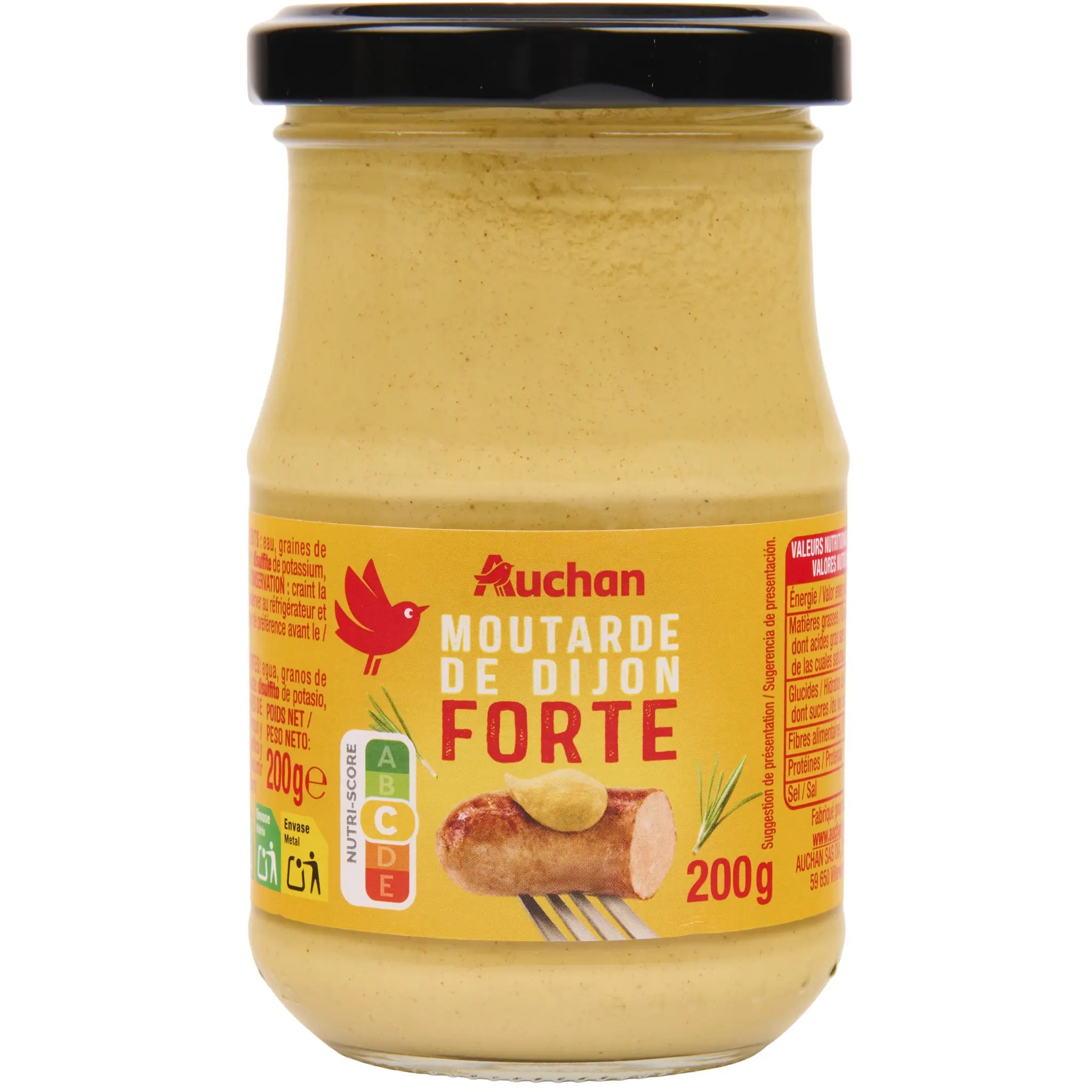AUCHAN Moutarde forte