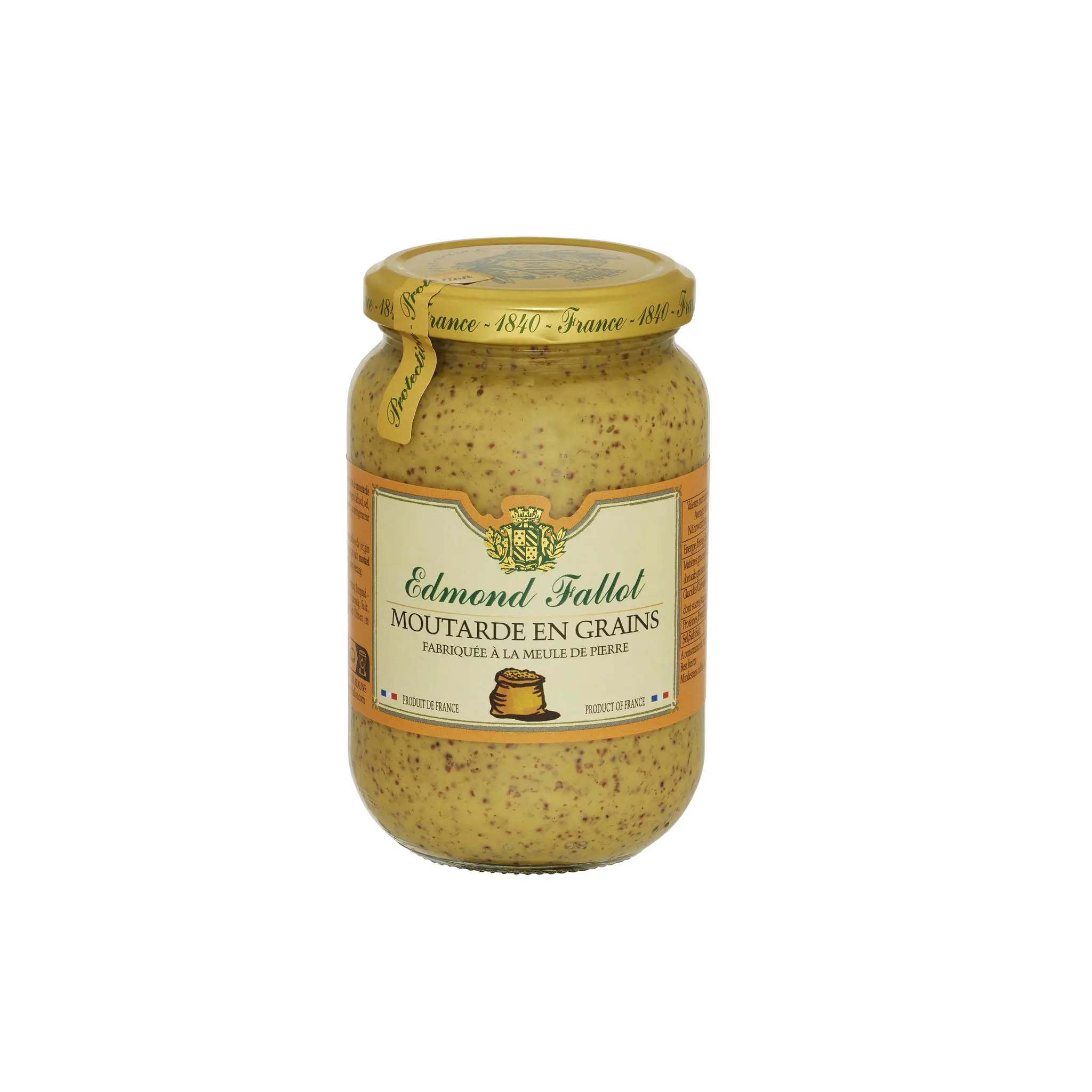 EDMOND FALLOT Moutarde en grains bocal 37cl
