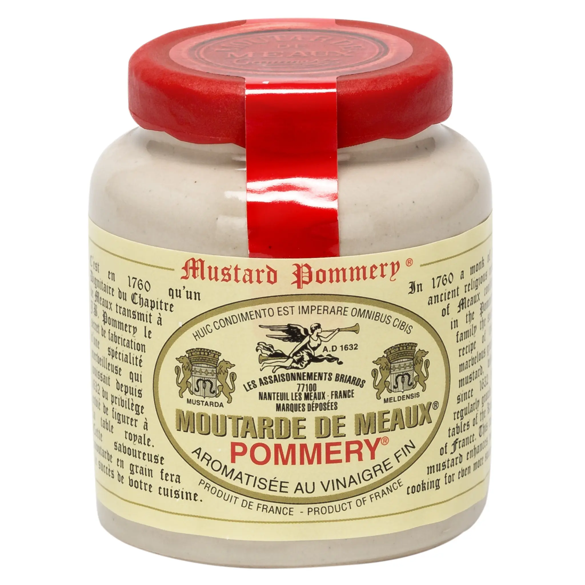 POMMERY Moutarde de Meaux aromatisée au vinaigre fin