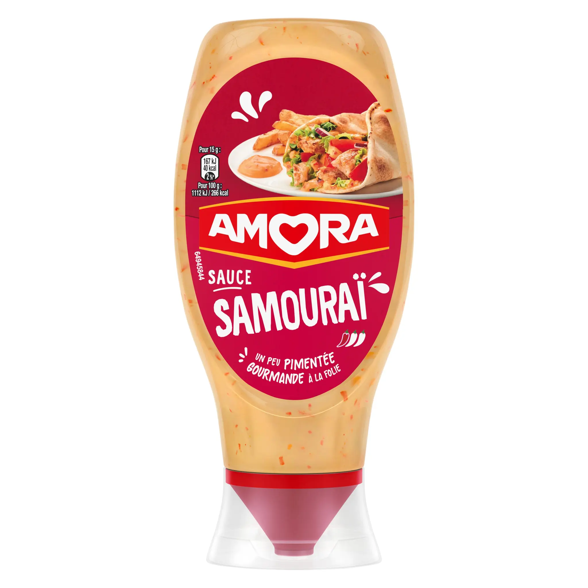 AMORA Sauce samouraï légèrement pimentée flacon souple