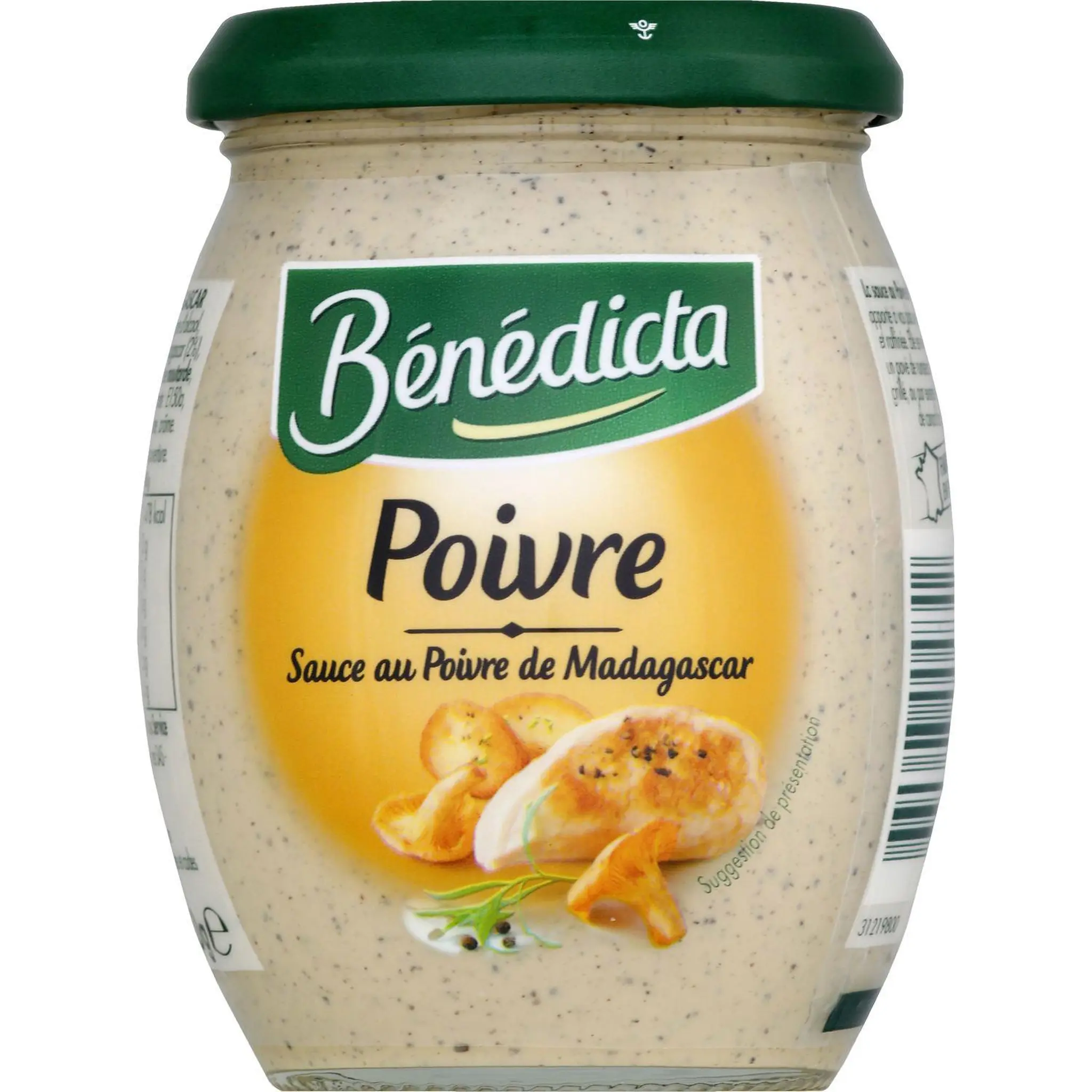 BENEDICTA Sauce au poivre de Madagascar en bocal