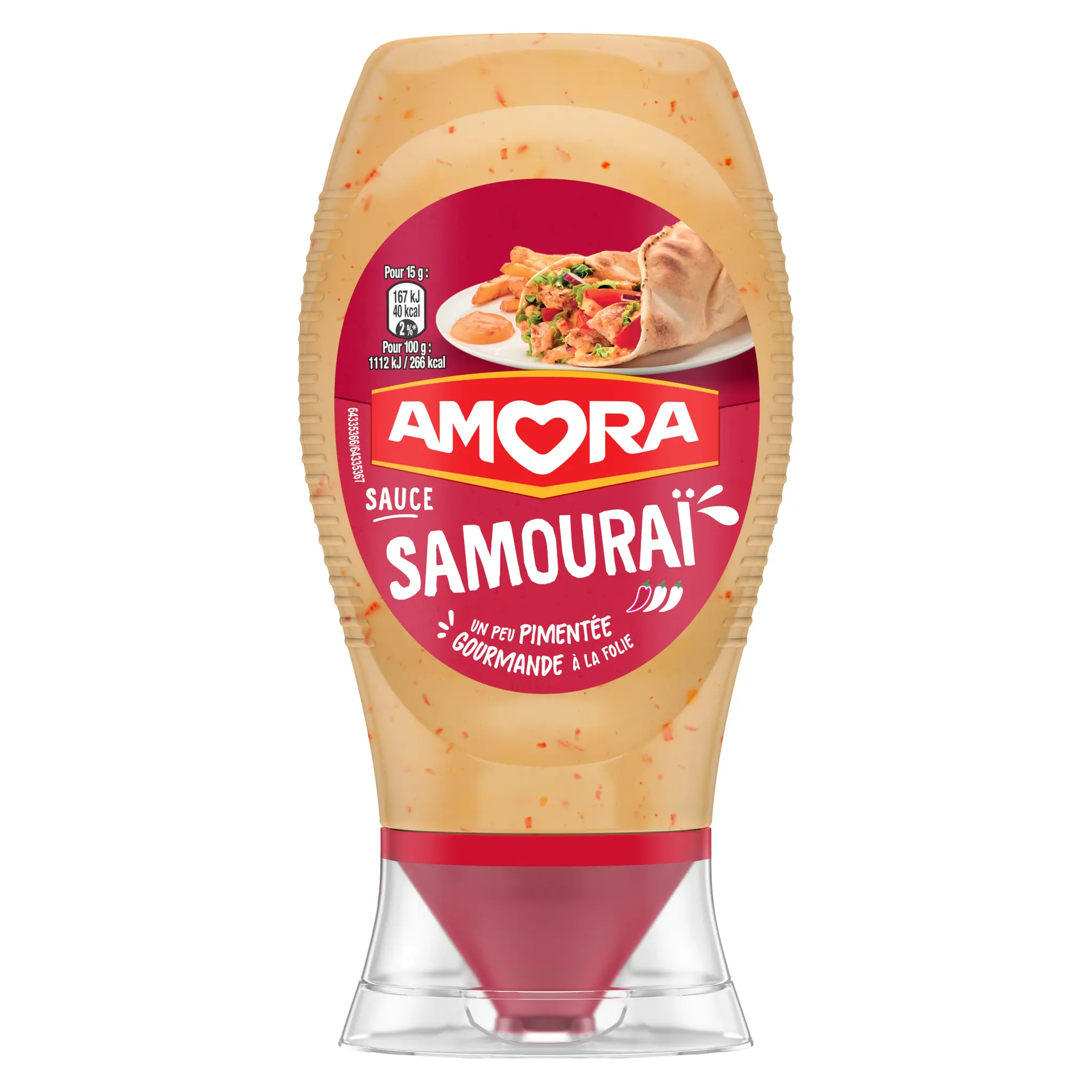 AMORA Sauce samouraï légèrement pimentée flacon souple