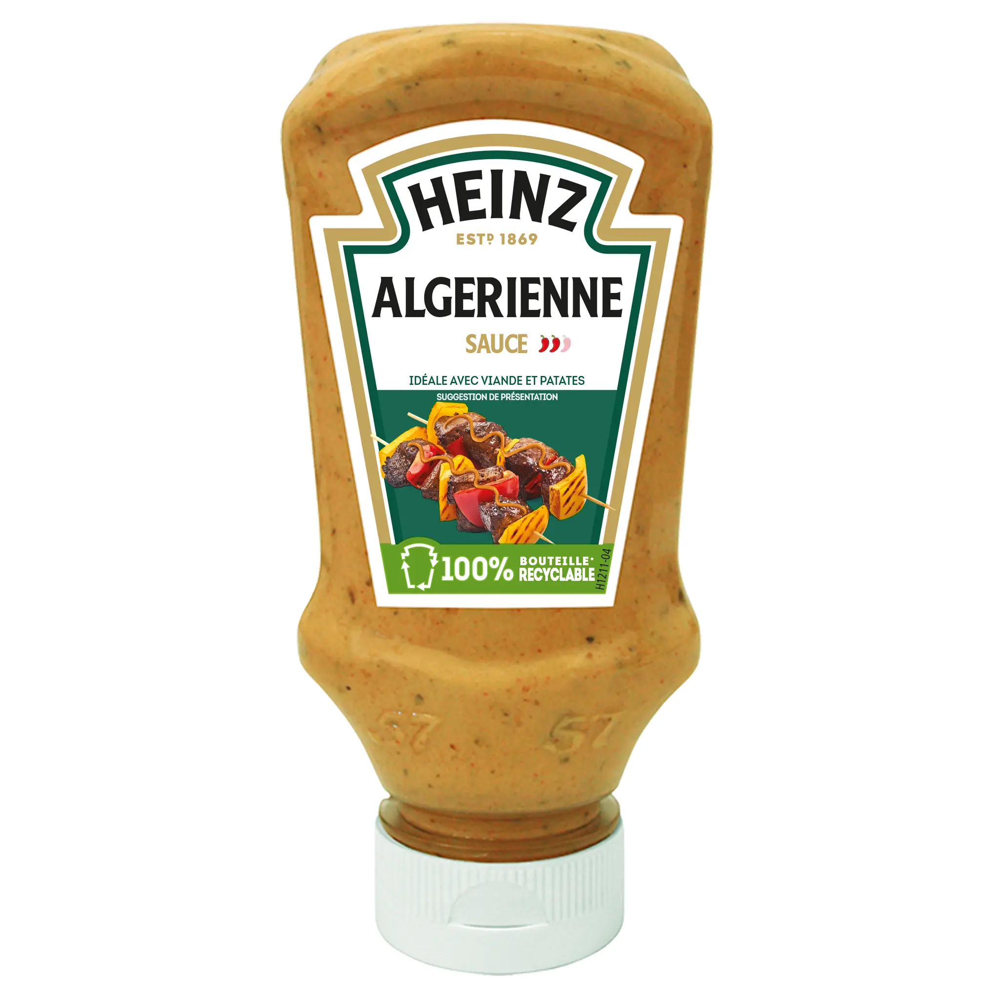 HEINZ Sauce algérienne piquante sucrée en squeeze top down
