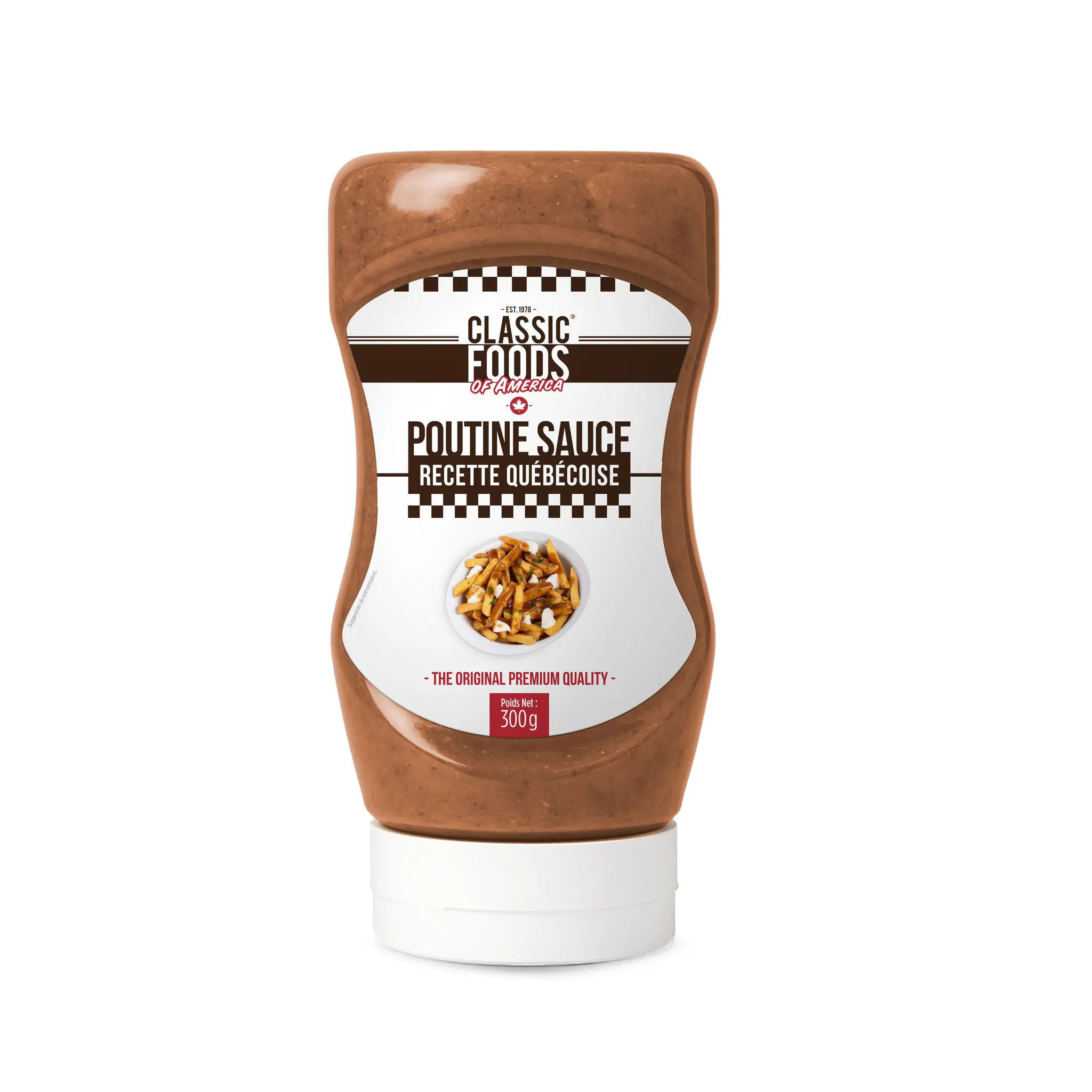 CLASSIC FOODS OF AMERICA Sauce poutine flacon souple pour frites