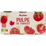 AUCHAN Pulpe de tomate en boîte
