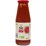 AUCHAN Purée de tomates flacon verre bio