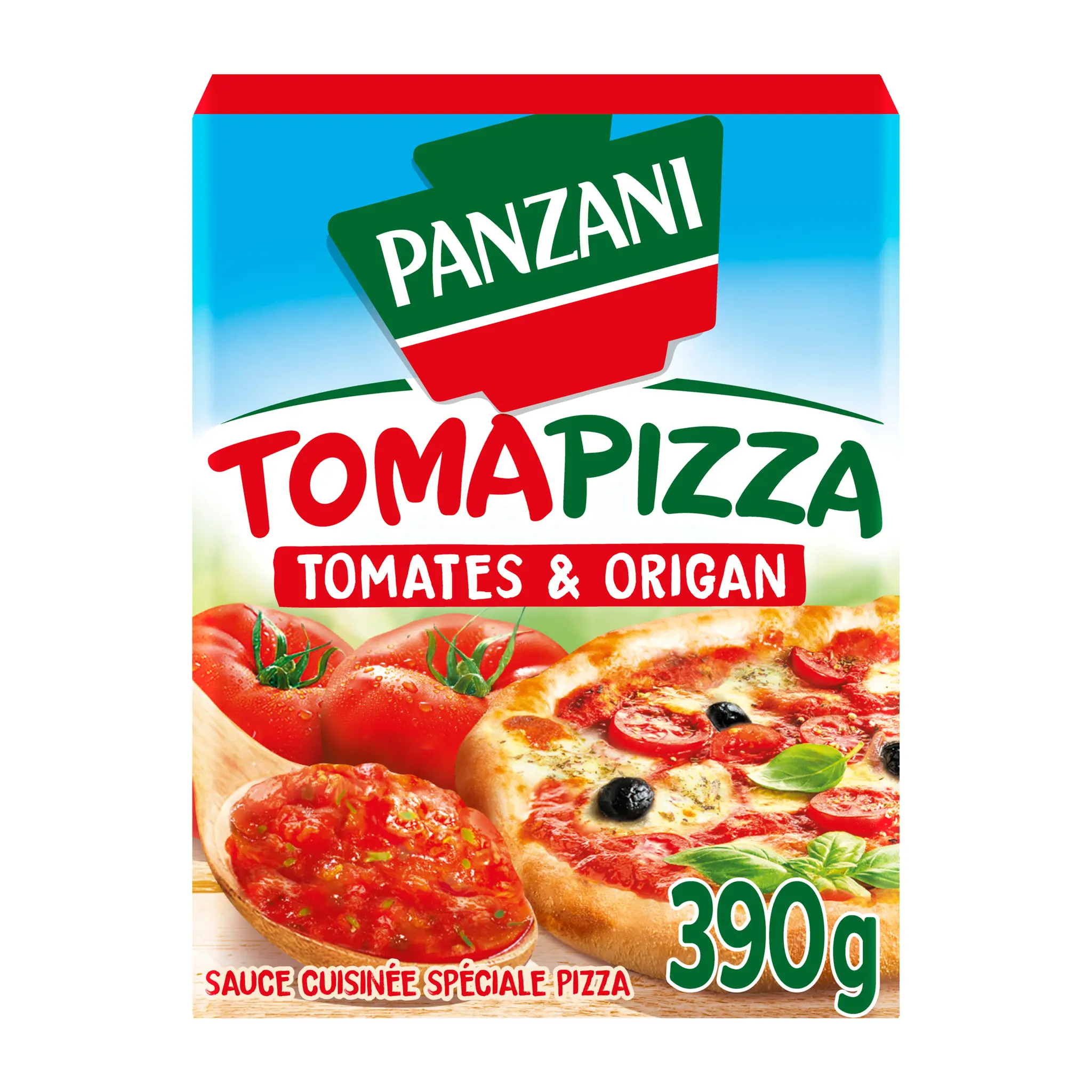 PANZANI Sauce tomate et origan spécial pizza brique