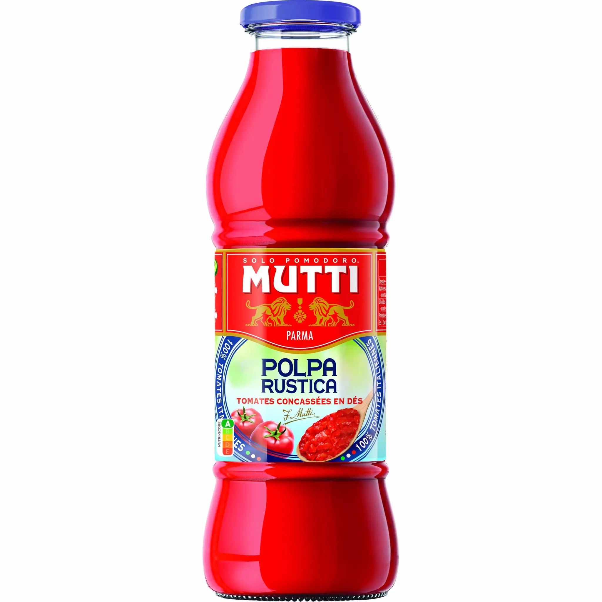 MUTTI Pulpe de tomates concassées en dés en bouteille