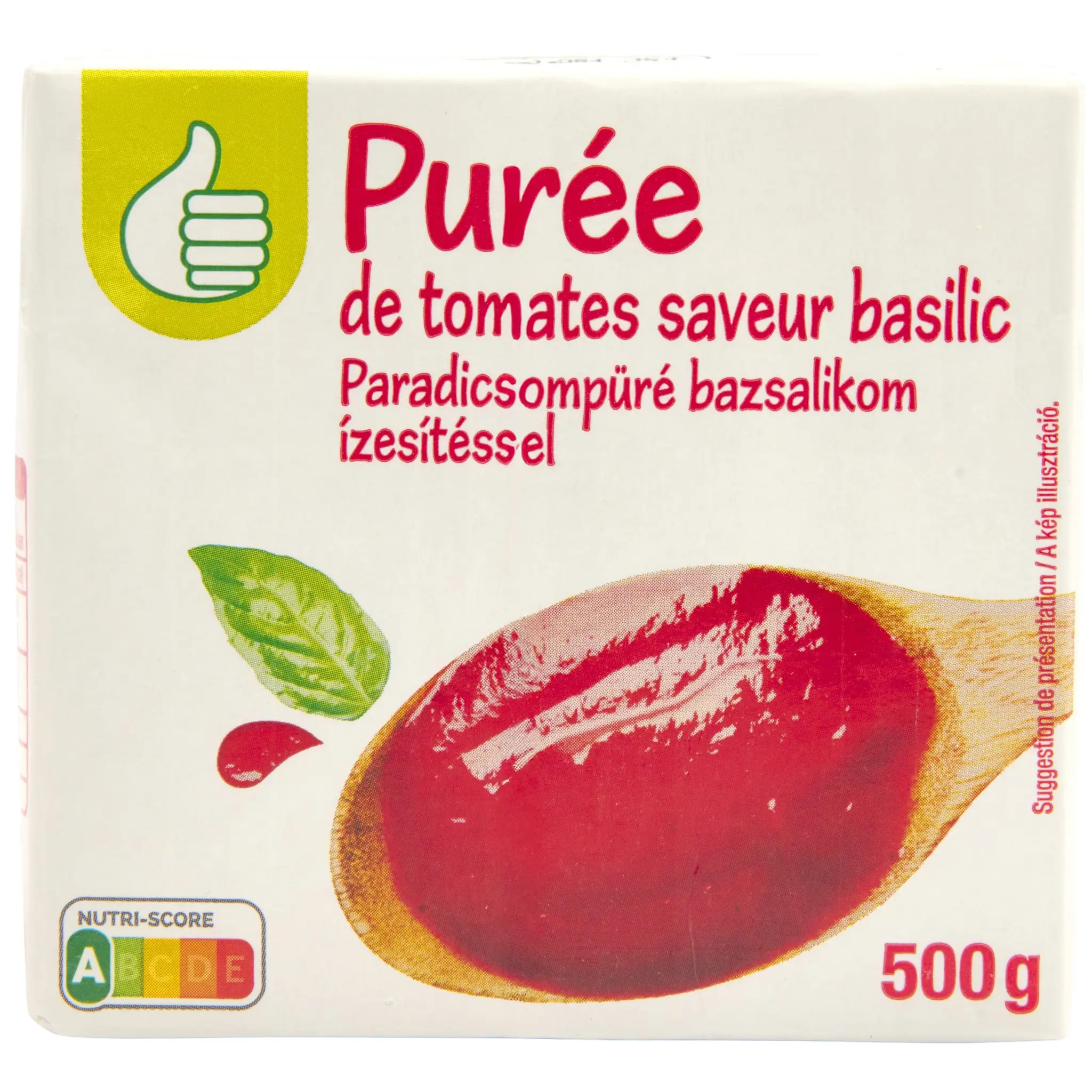 POUCE Purée de tomates saveur basilic