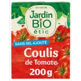 JARDIN BIO Coulis de tomate en brique sans sel ajouté bio