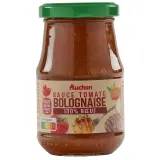 AUCHAN Sauce bolognaise origine France en bocal