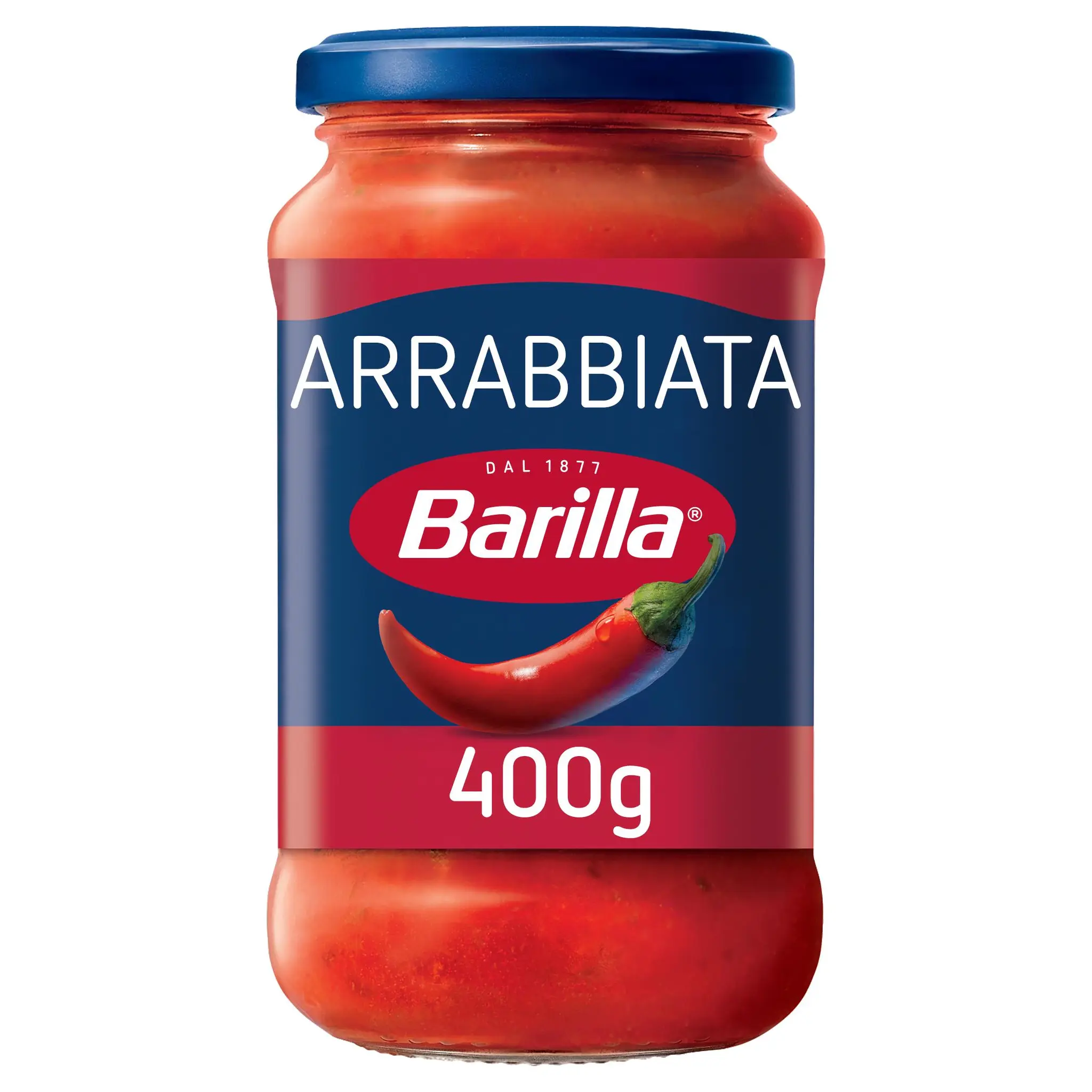 BARILLA Sauce tomate et piment arrabbiata 100% tomates italiennes en bocal