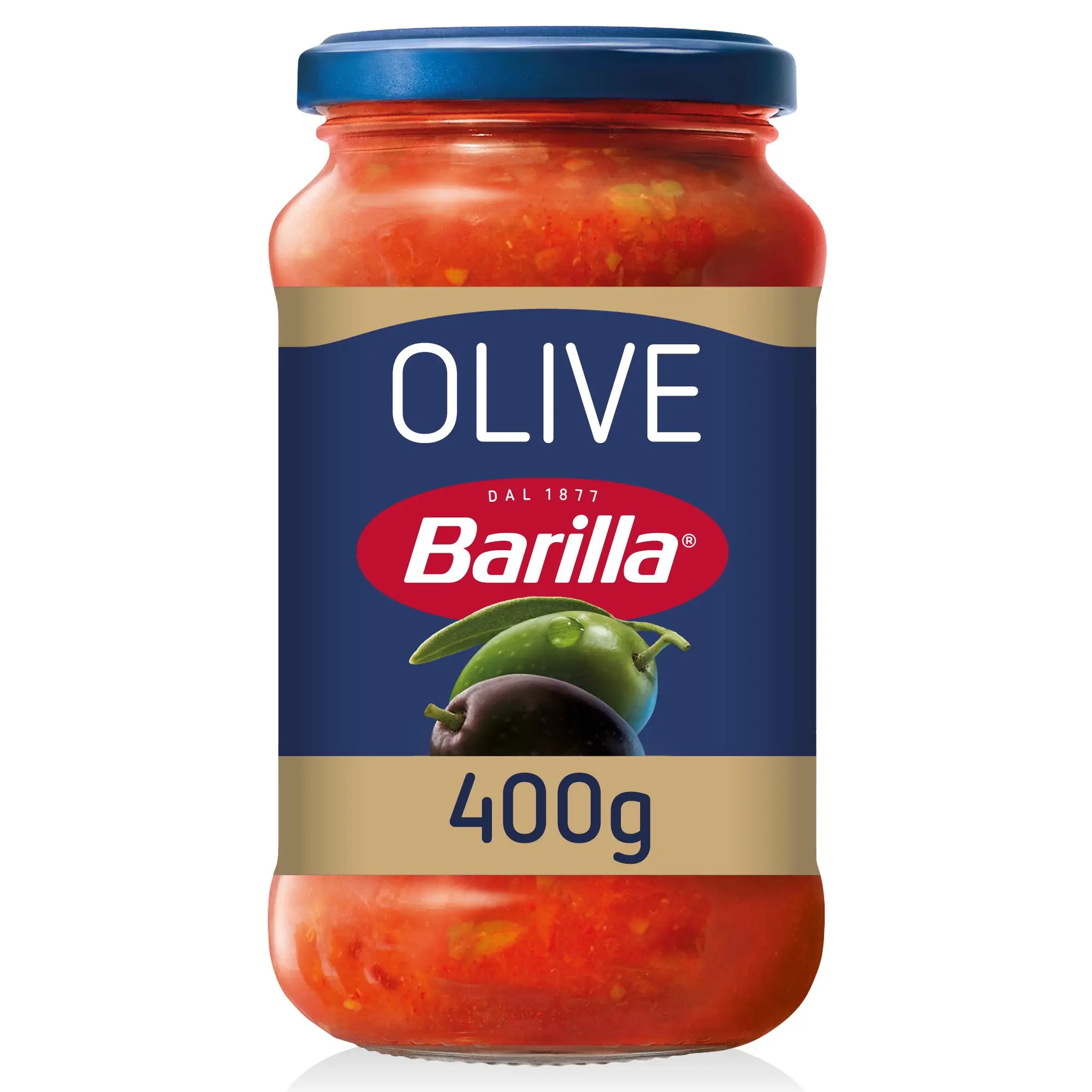 BARILLA Sauce tomate aux olives en bocal