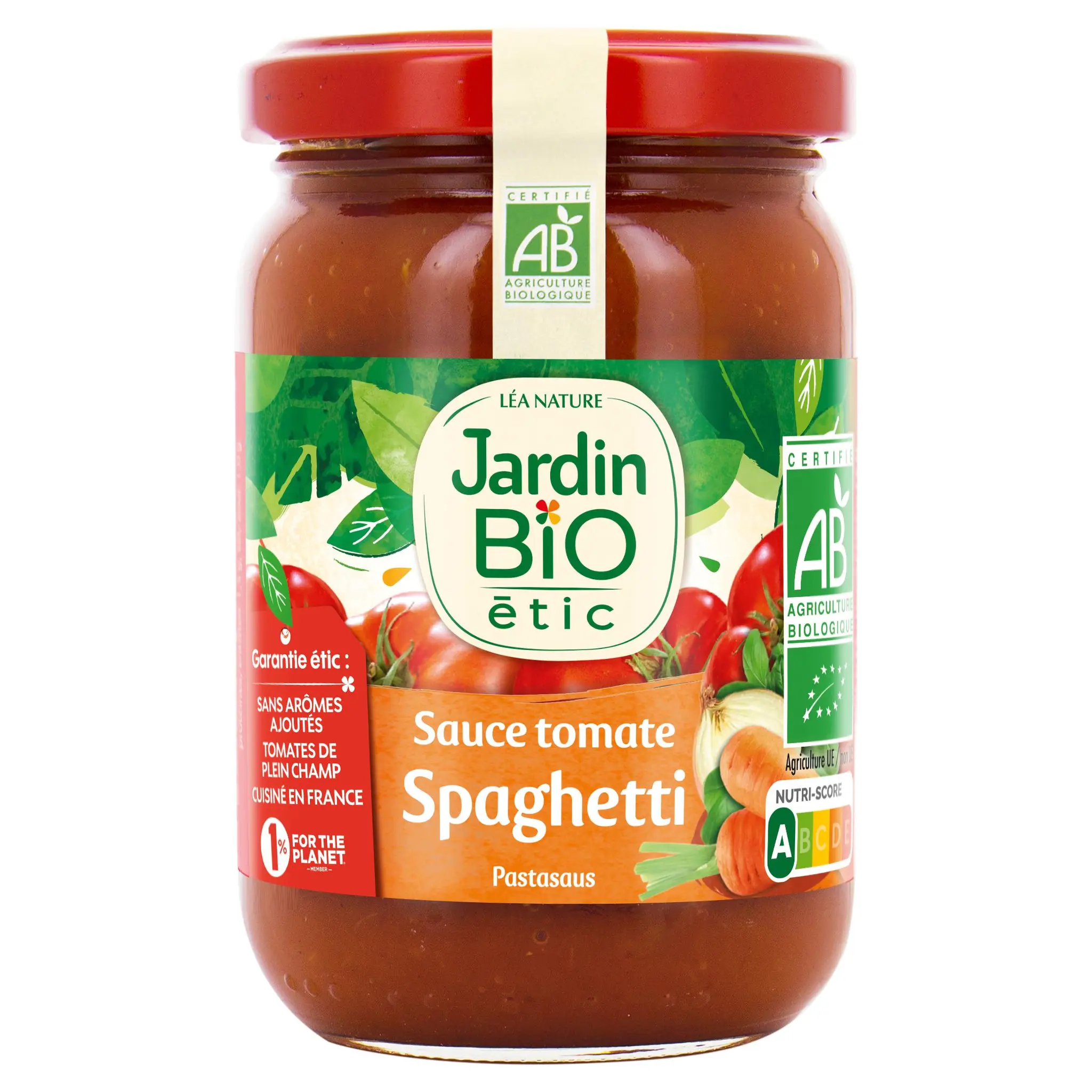 JARDIN BIO ETIC Sauce tomate pour spaghetti fabriqué en France, en bocal