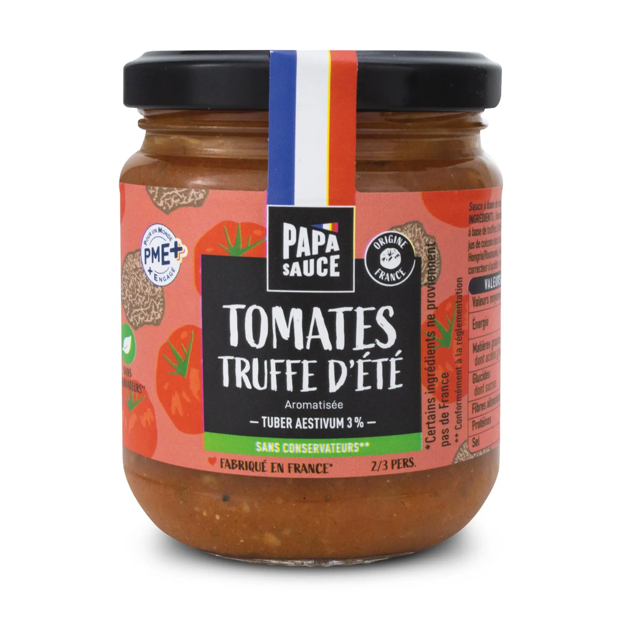 PAPA SAUCE Sauce tomate saveur truffe d'été