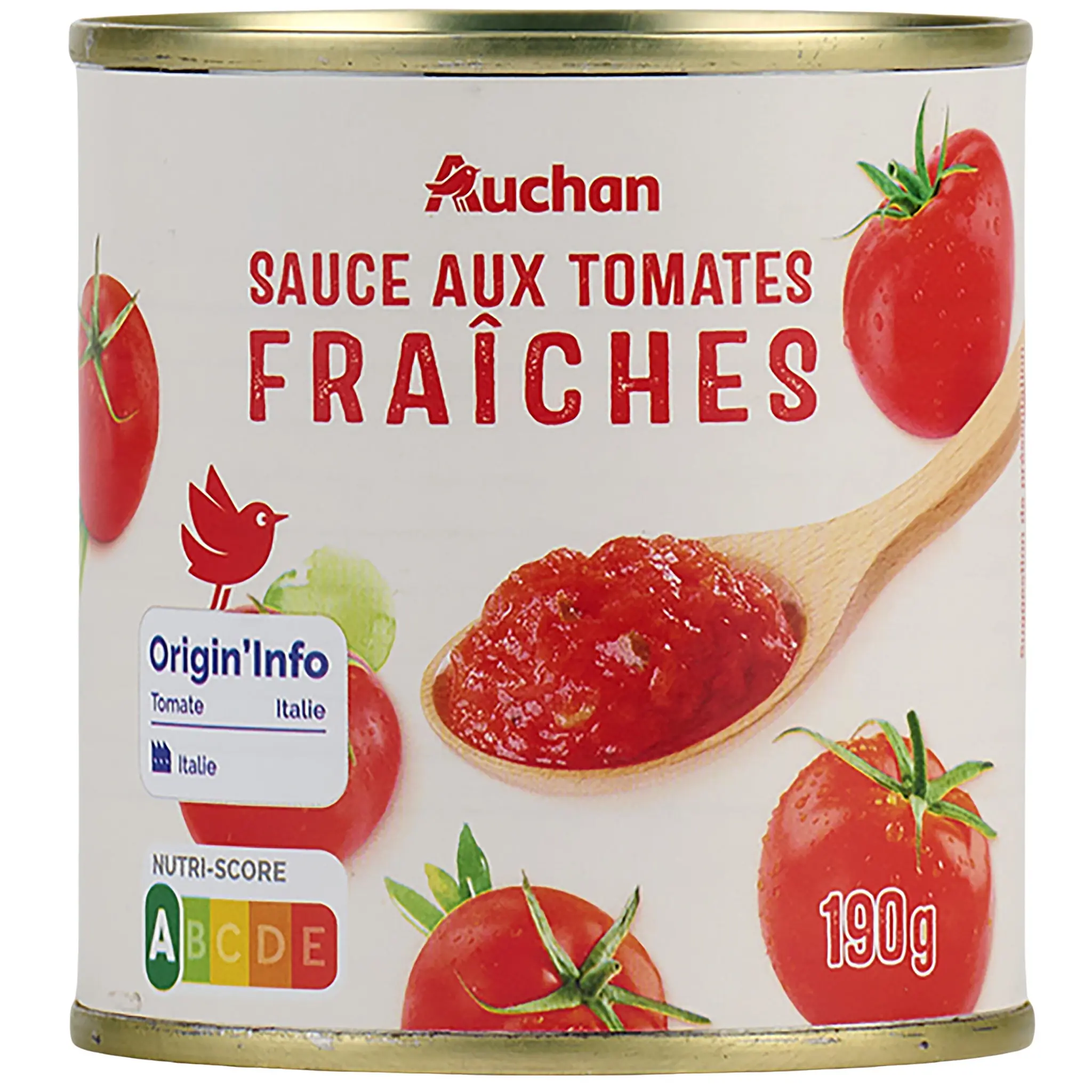 AUCHAN Sauce aux tomates fraîches