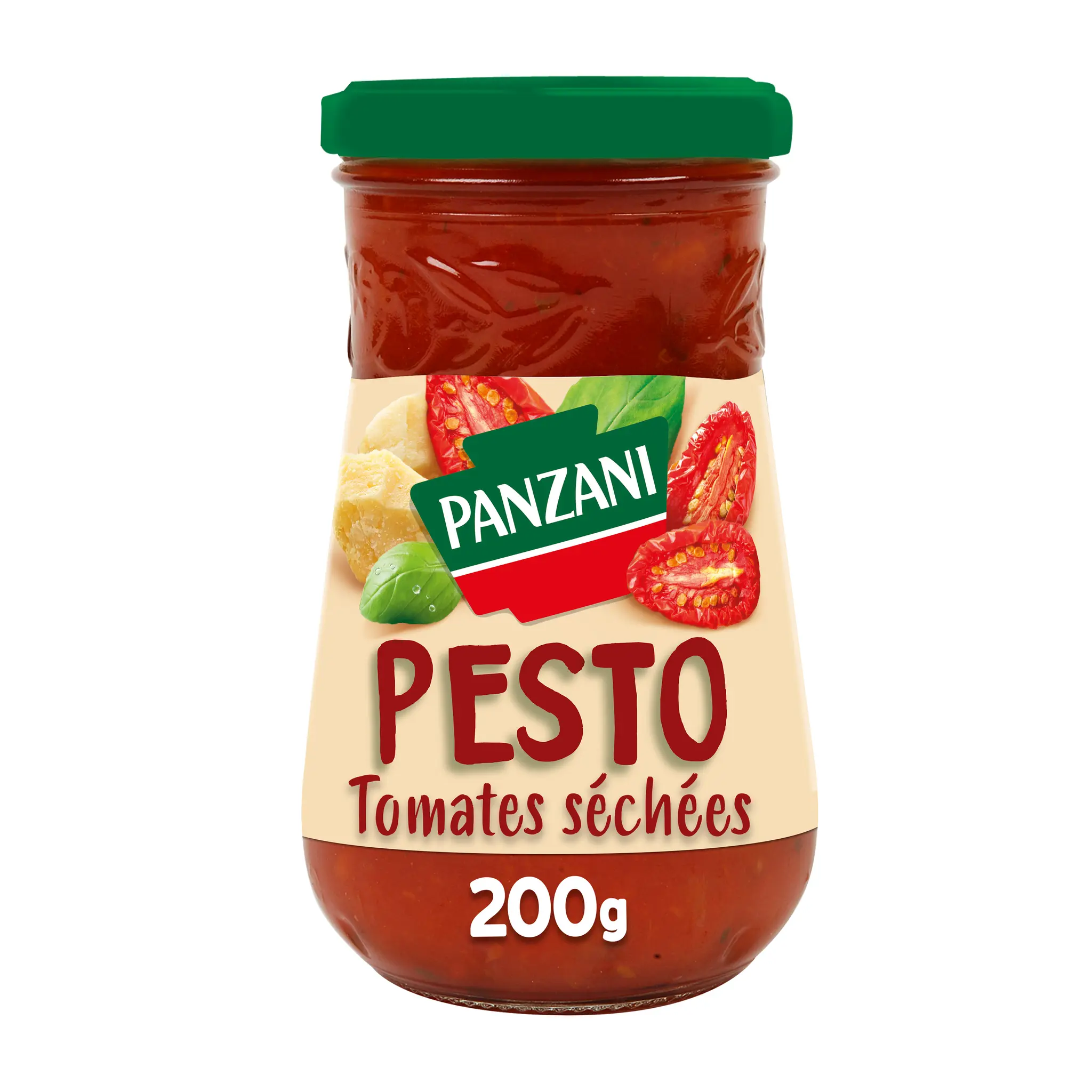 PANZANI Sauce pesto rouge tomates et basilic