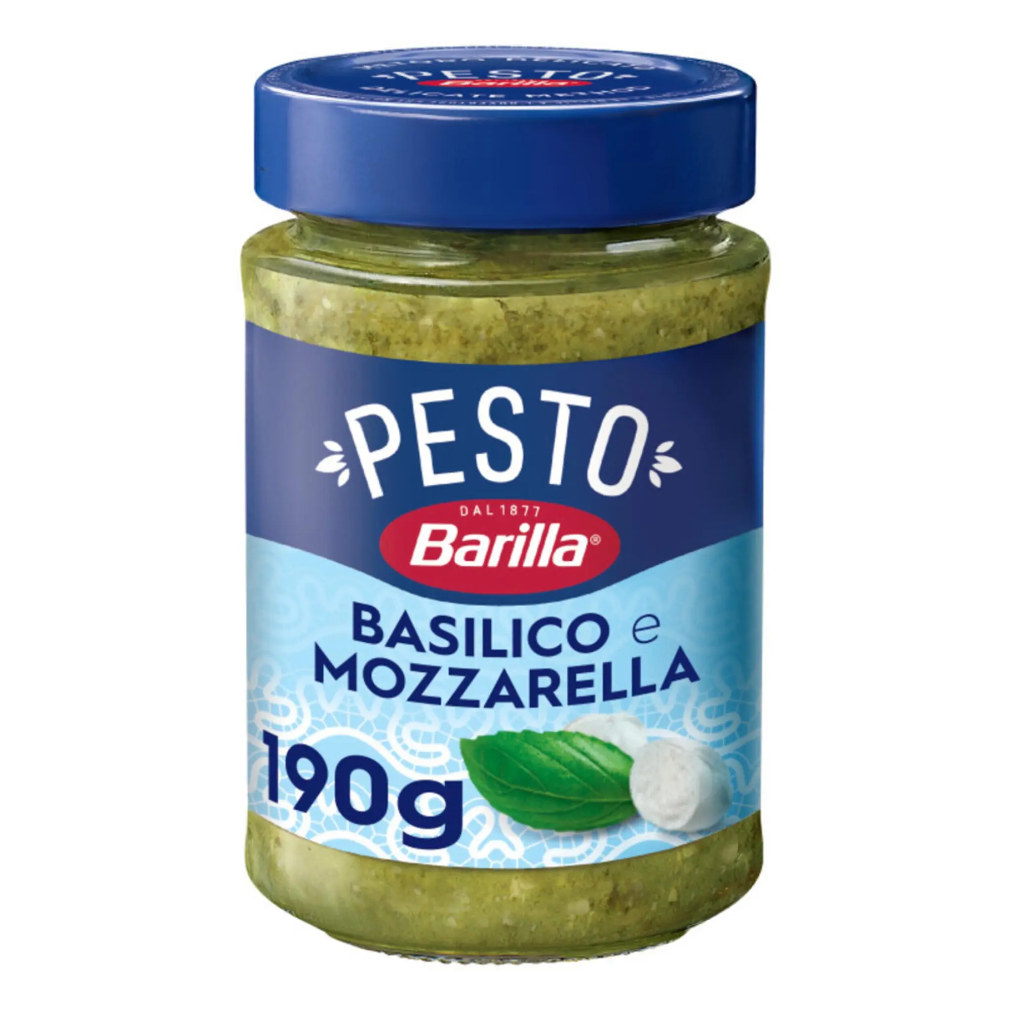 BARILLA Sauce pesto au basilic et mozzarella