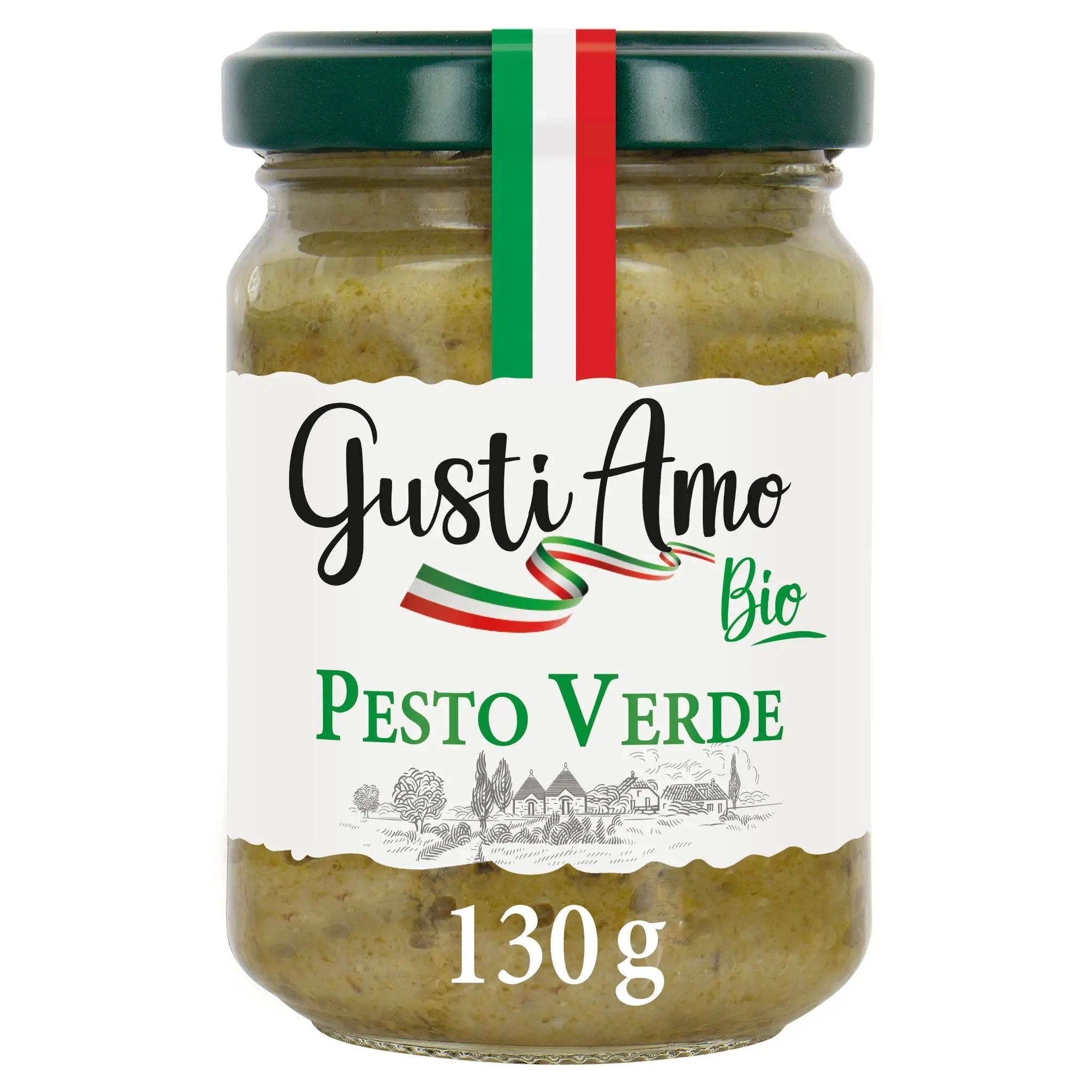 GUSTI AMO Pesto verde bio riche en basilic