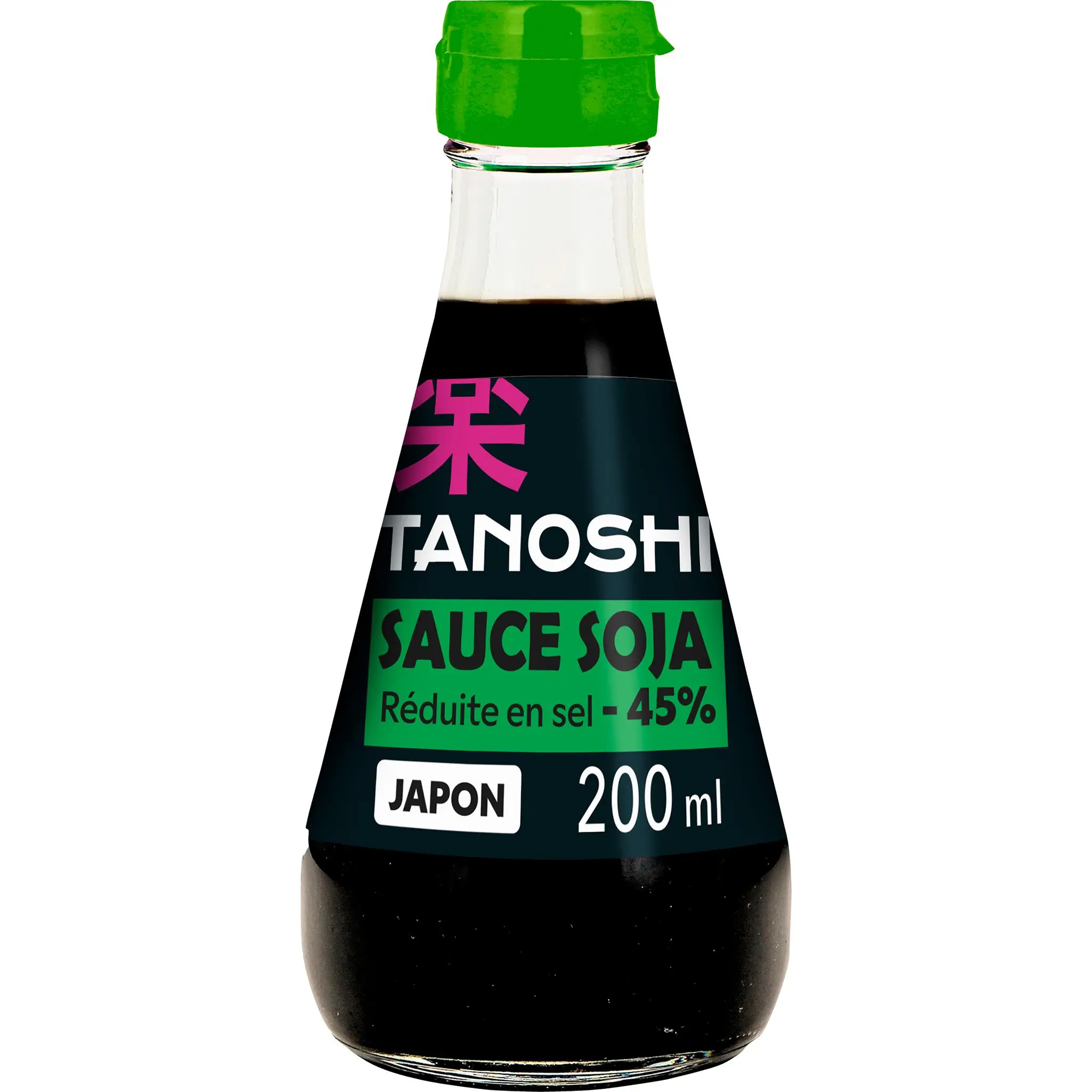 TANOSHI Sauce soja réduite en sel sans additifs en bouteille