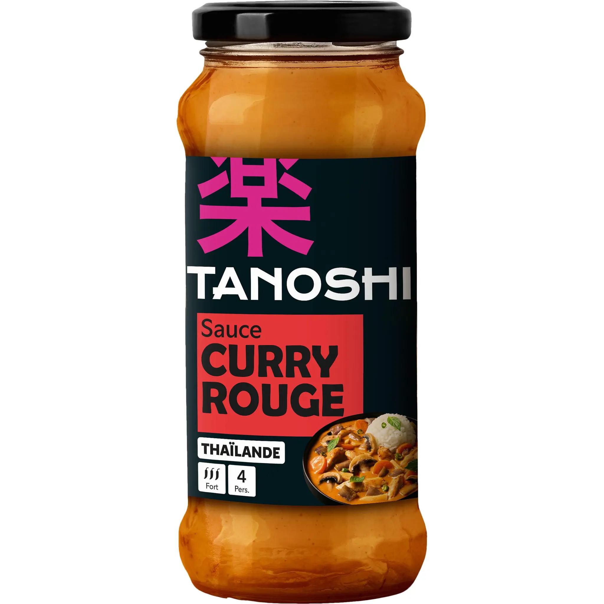 TANOSHI Sauce curry rouge au lait de coco prête à l'emploi