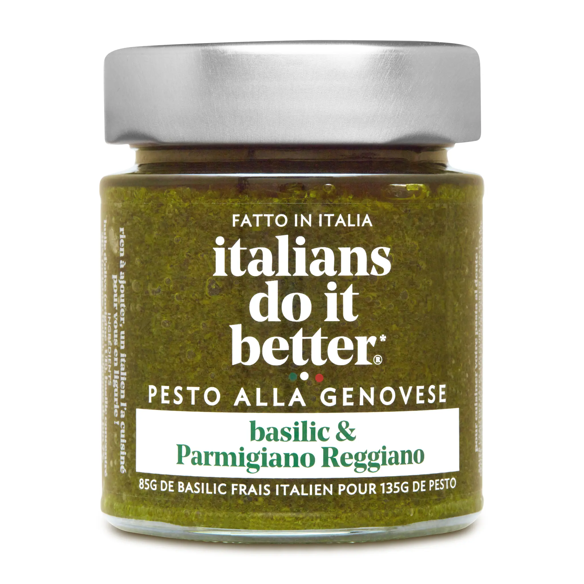 ITALIANS DO IT BETTER Sauce Pesto alla Genovese Basilic & Parmigiano Reggiano