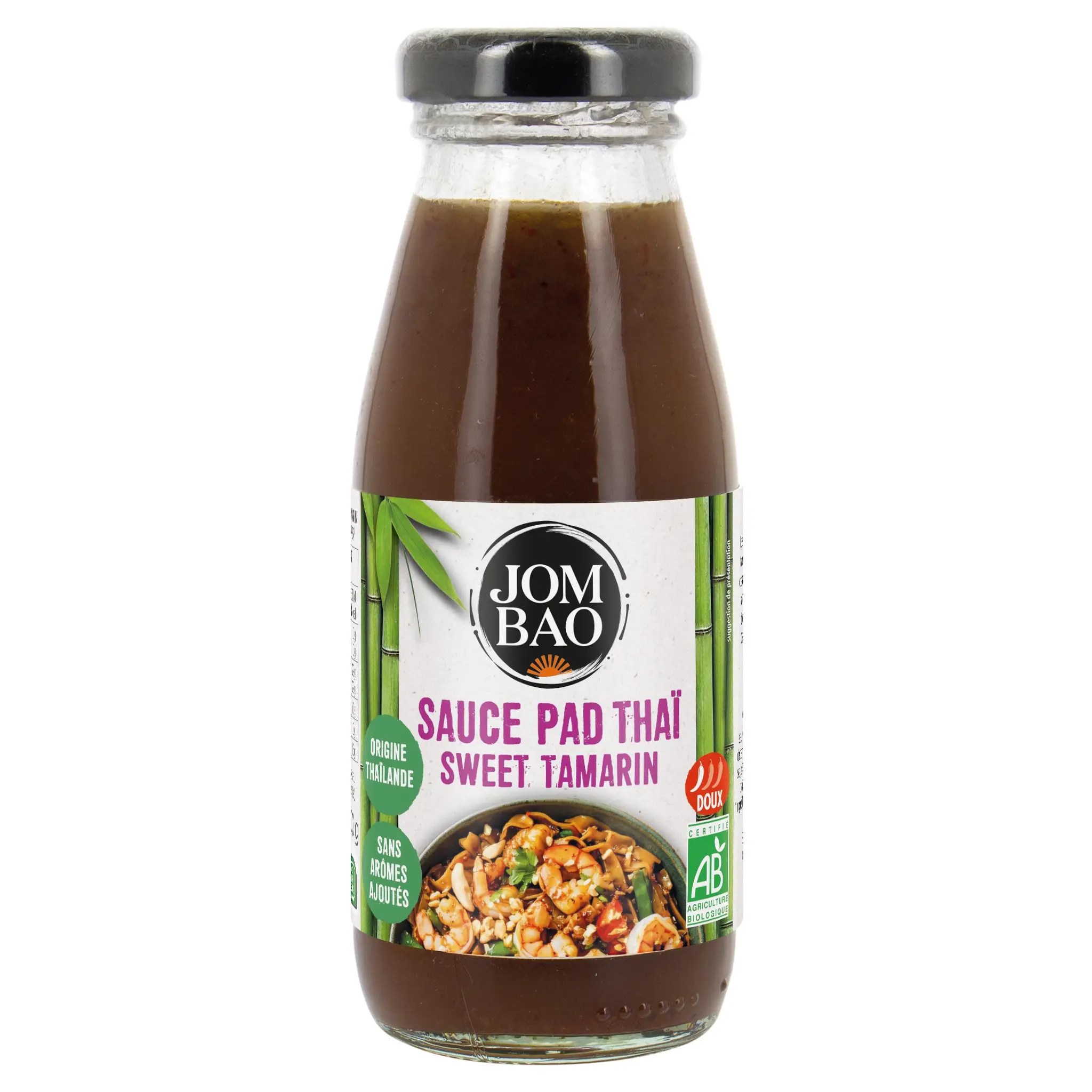JOM BAO Sauce tamarin douce bio bocal pour pad thaï origine Thaïlande
