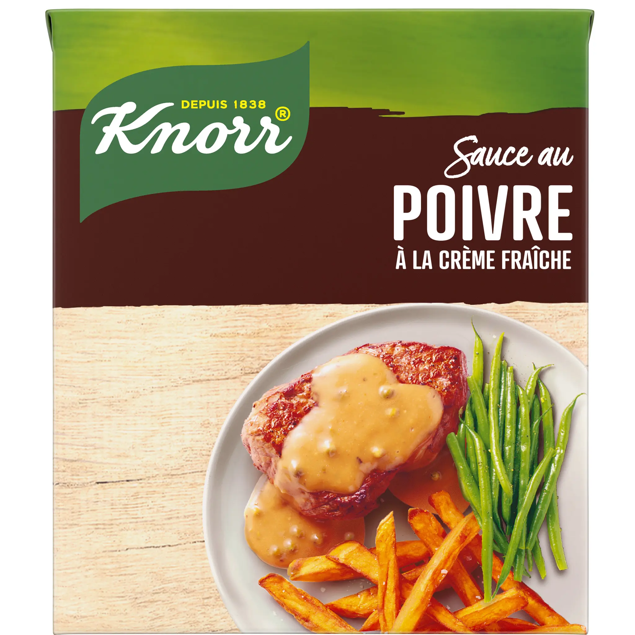 KNORR Sauce au poivre à la crème fraîche en brique