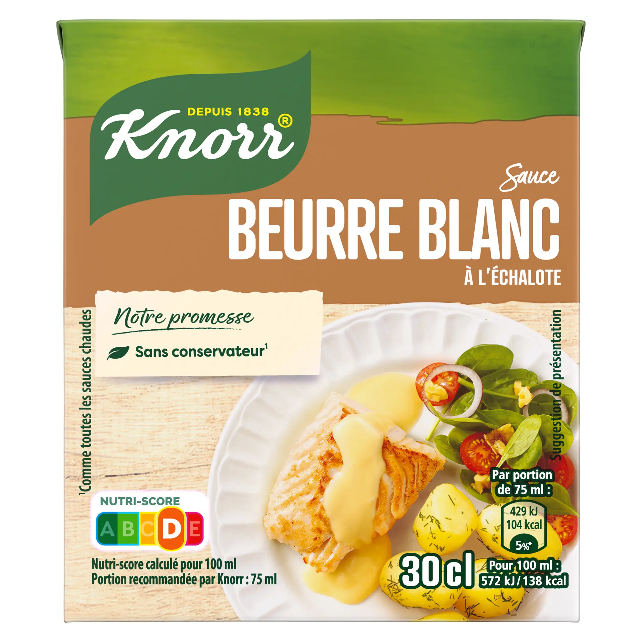 KNORR Sauce au beurre blanc en brique