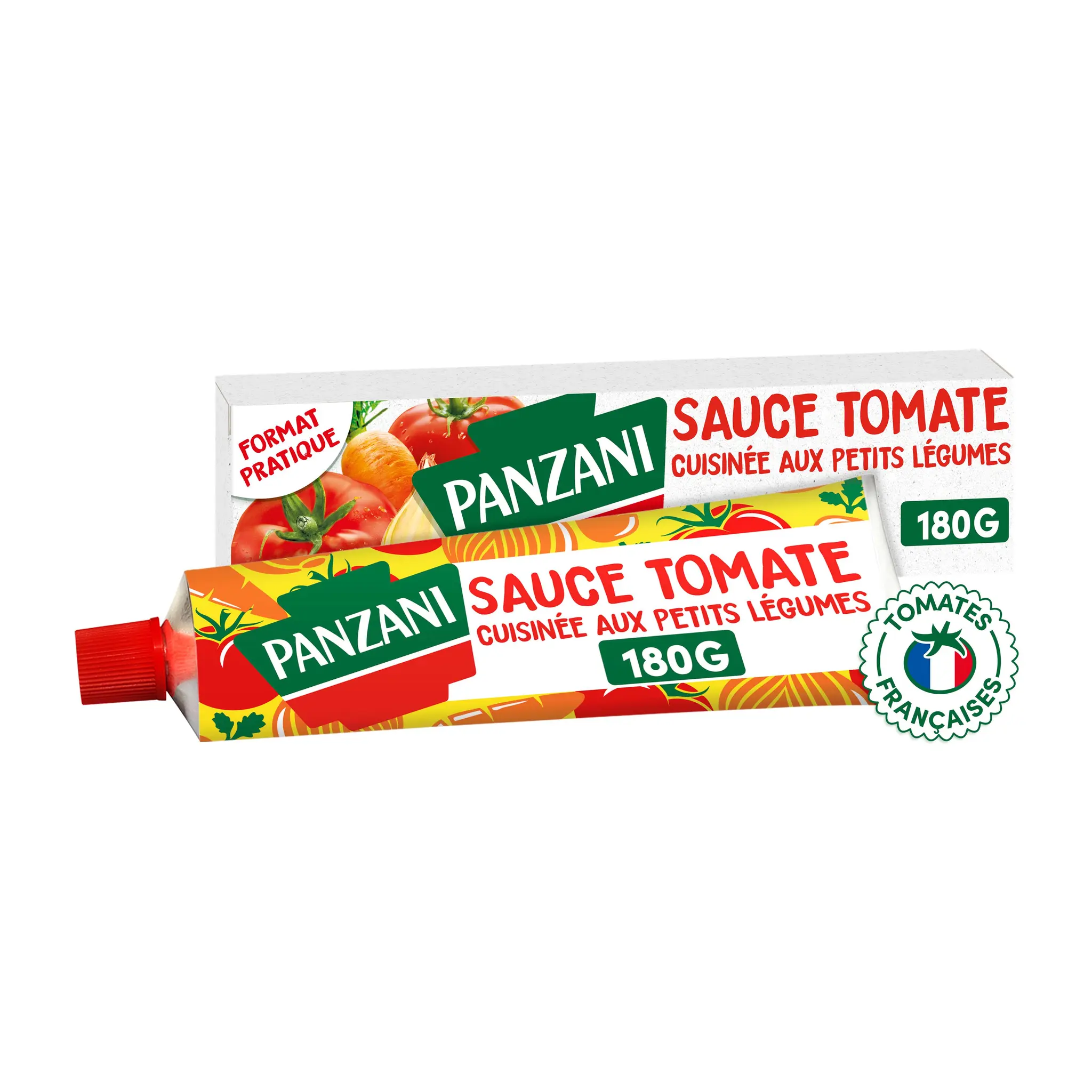 PANZANI Sauce tomate cuisinée aux petits légumes en tube