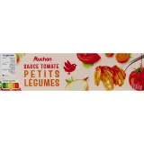 AUCHAN Sauce tomate aux petits légumes en tube