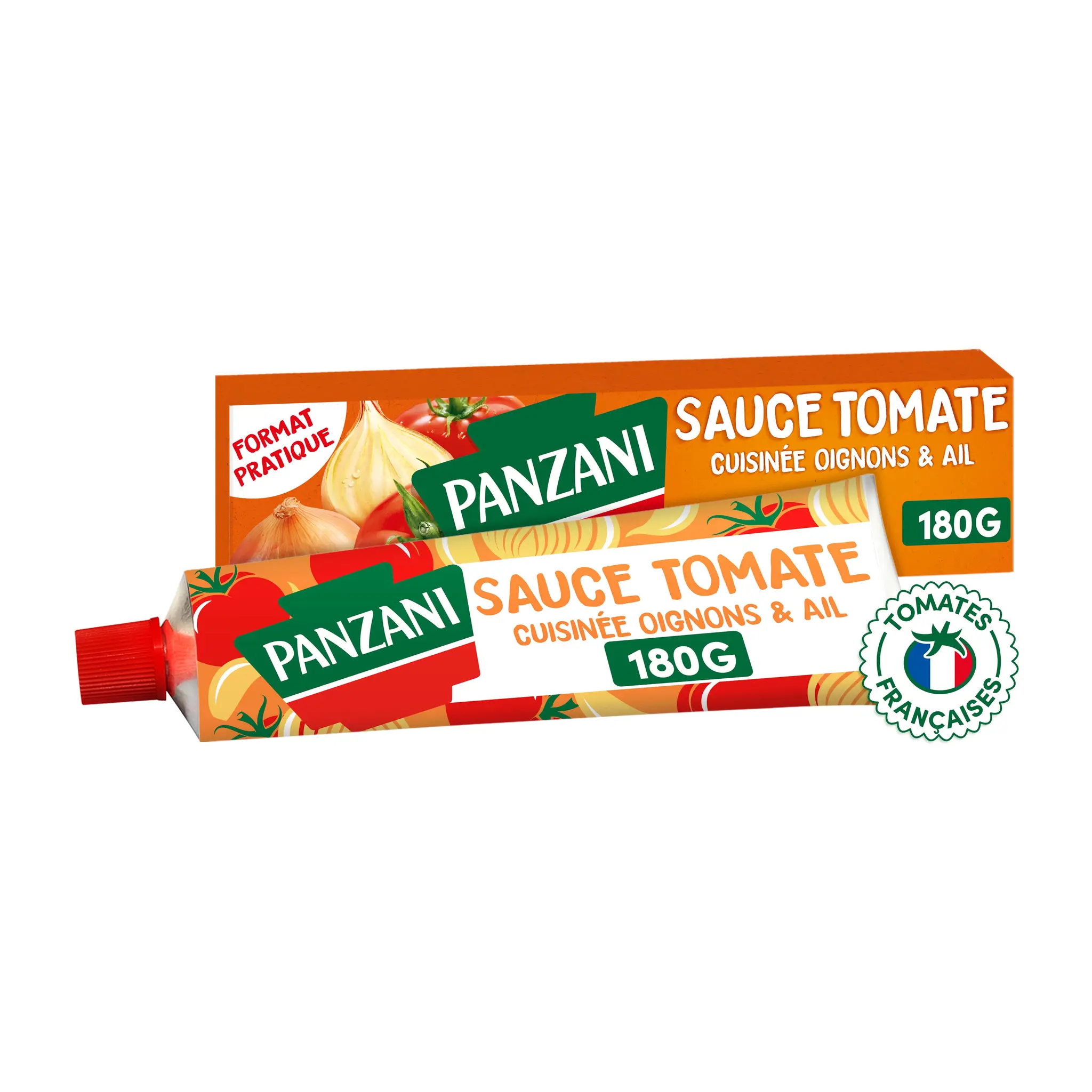 PANZANI Sauce tomate cuisinée oignons et ail, en tube