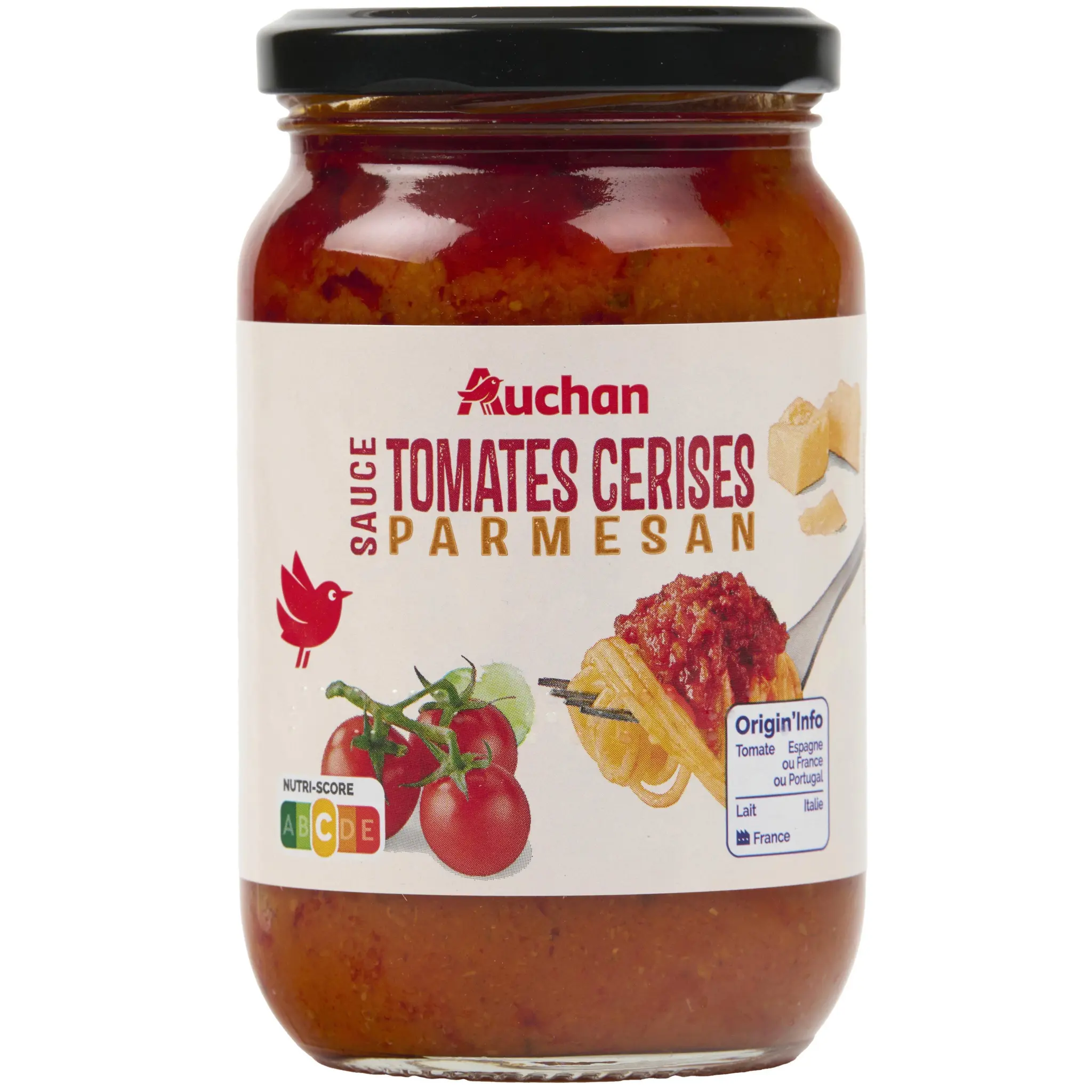 AUCHAN Sauce tomates cerises parmesan