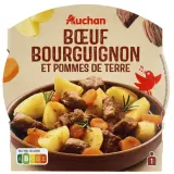AUCHAN Boeuf bourguignon et pommes de terre