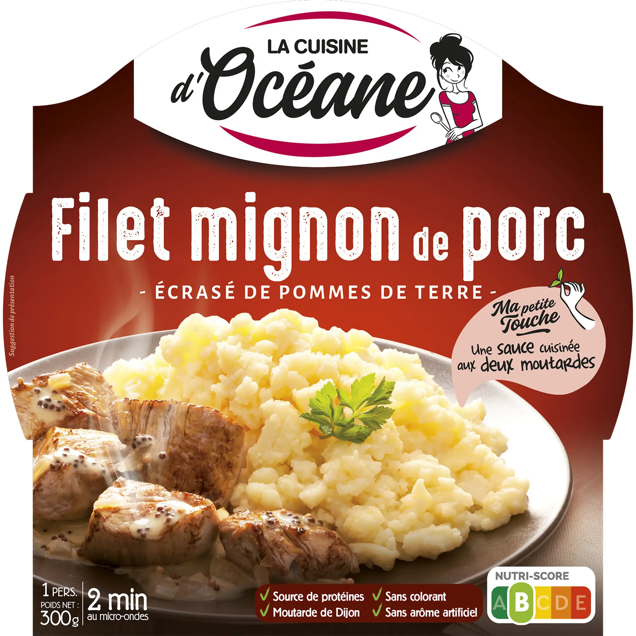 LA CUISINE D'OCEANE Filet mignon de porc écrasé de pommes de terre barquette 2 min