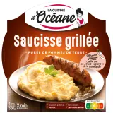 LA CUISINE D'OCEANE Saucisse et purée barquette 2 min micro-ondes