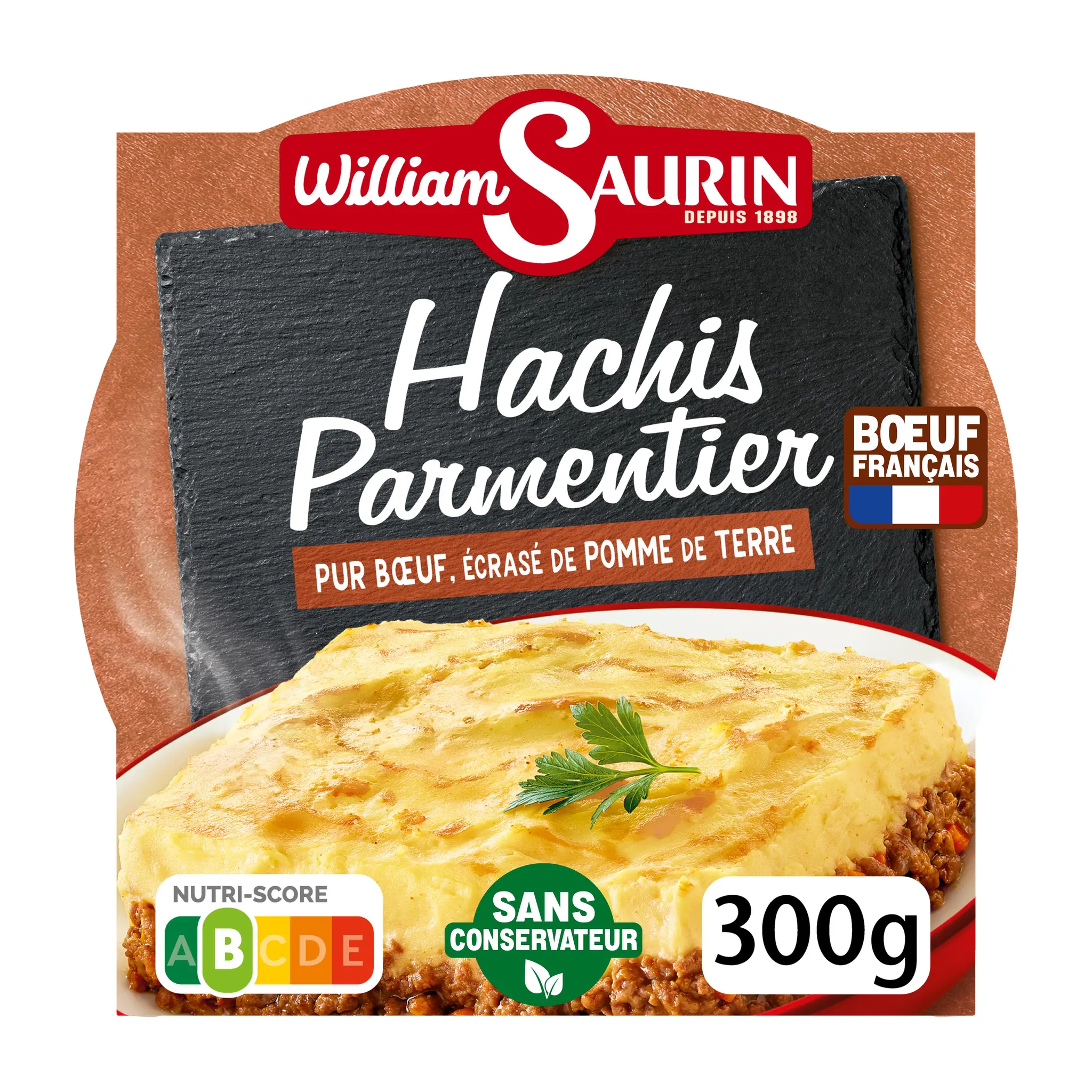 WILLIAM SAURIN Hachis parmentier pur boeuf et écrasé de pommes de terre