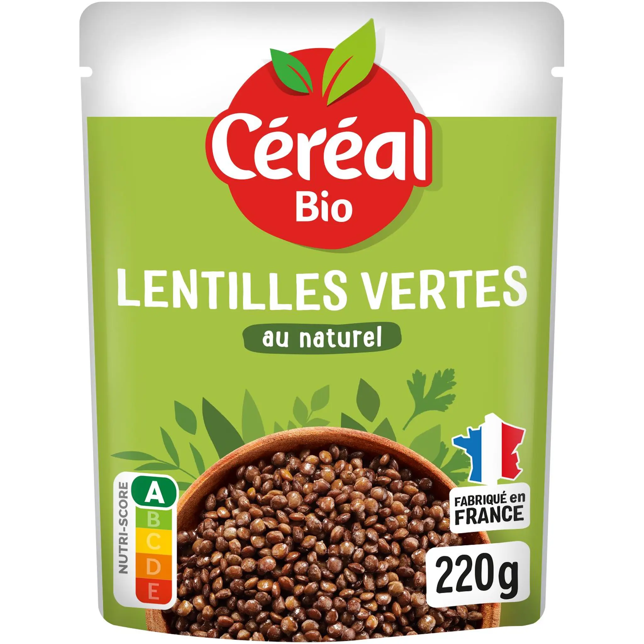 CÉRÉAL BIO Lentilles vertes au naturel sachet express