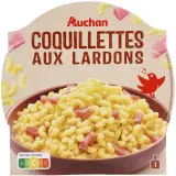 AUCHAN Coquillettes aux lardons