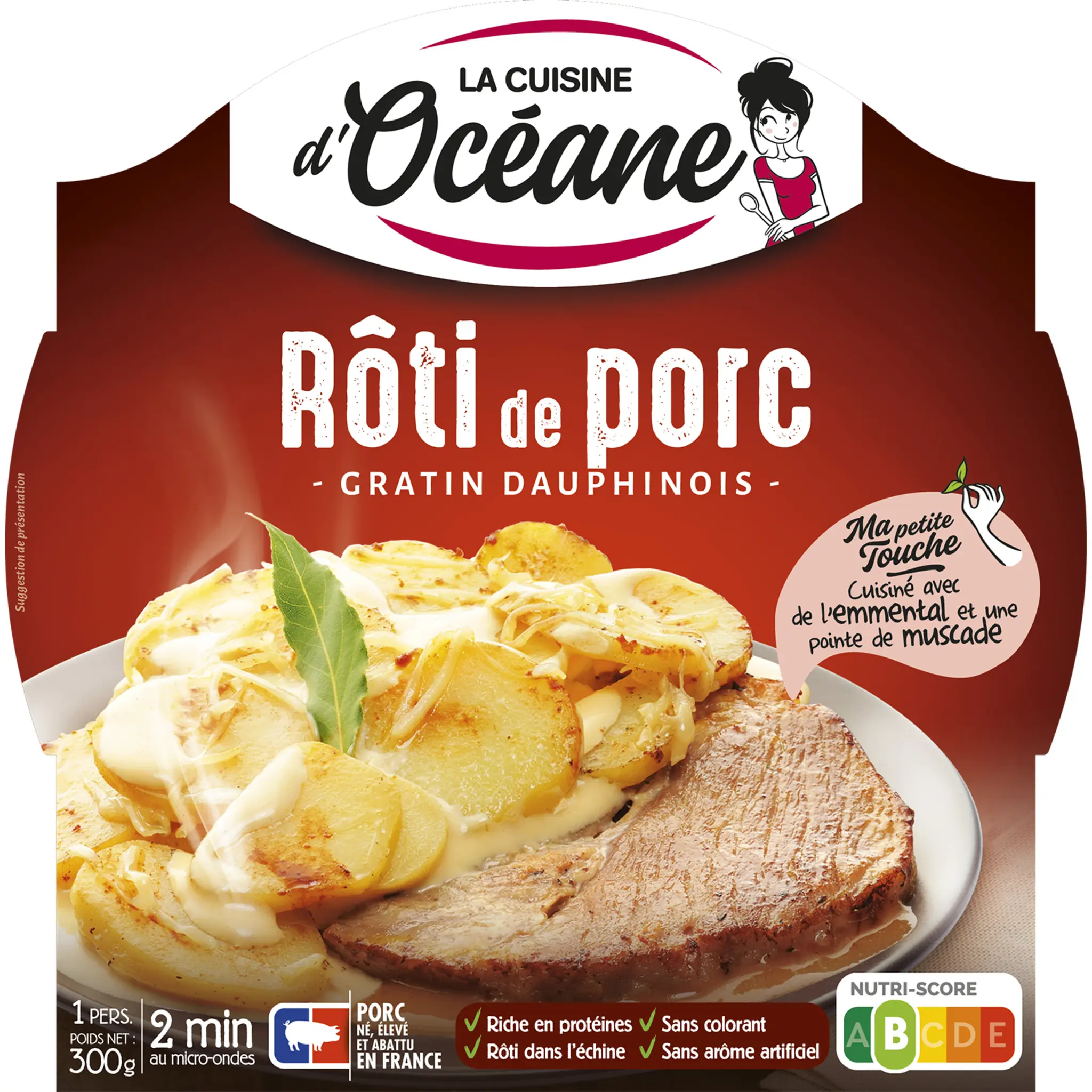 LA CUISINE D'OCEANE Rôti de porc et gratin dauphinois 2 min micro ondes