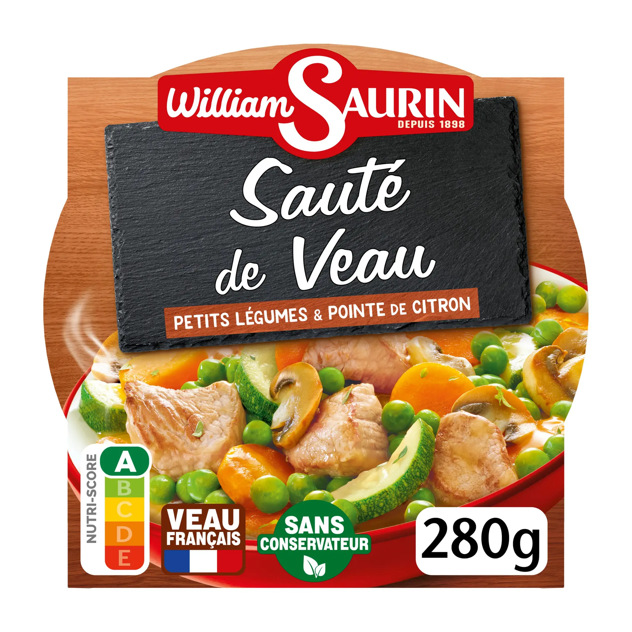 WILLIAM SAURIN Sauté de veau aux petits légumes et pointe de citron