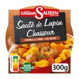 WILLIAM SAURIN Sauté de lapin chasseur aux pormmes de terre et vin blanc