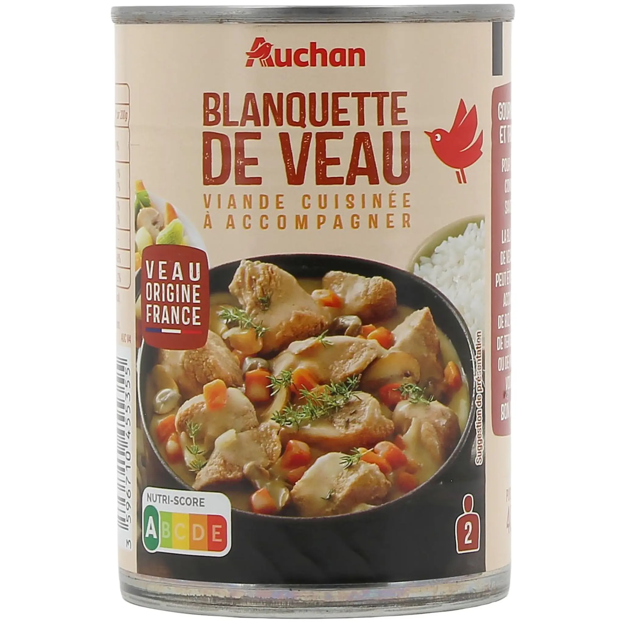 AUCHAN Blanquette de veau