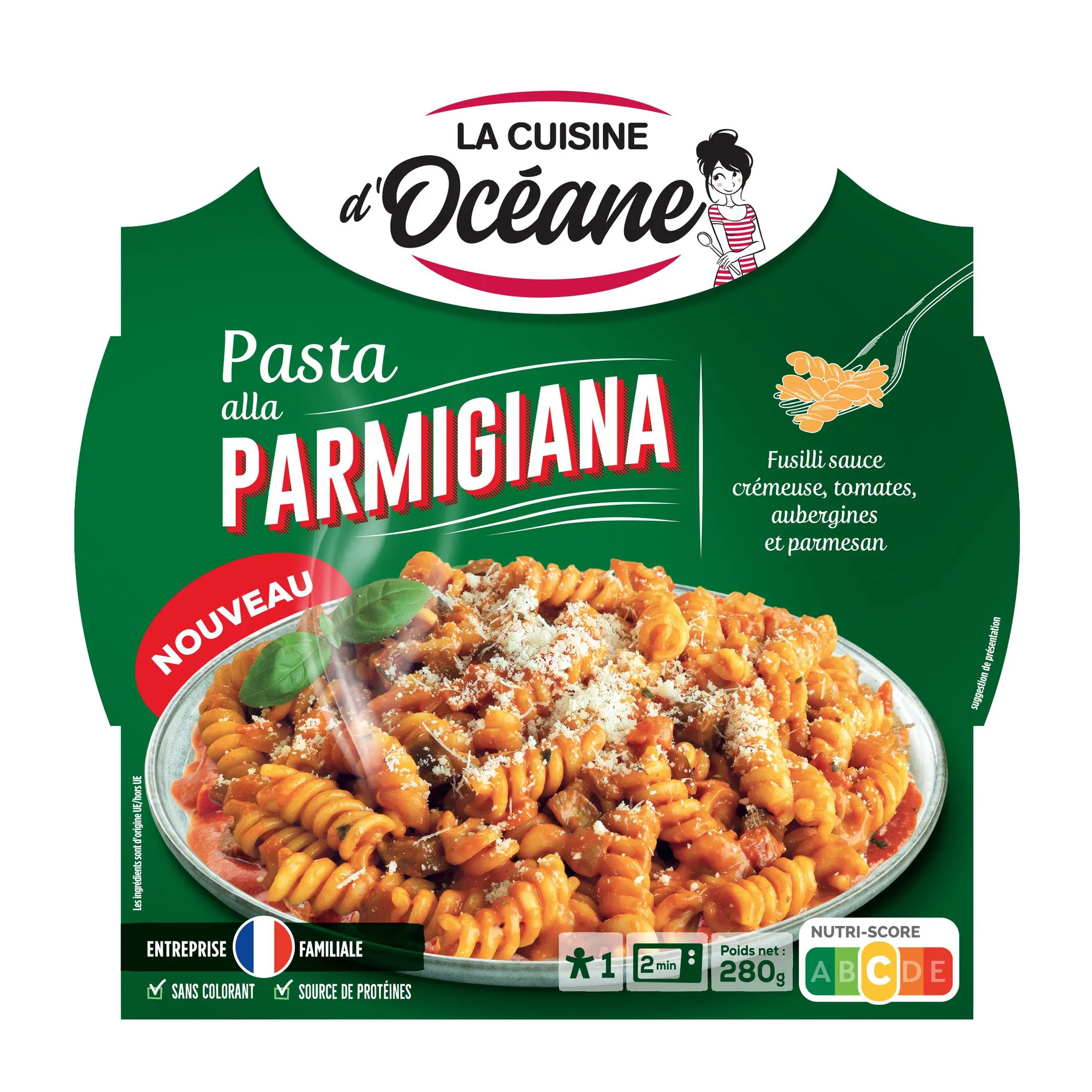 LA CUISINE D'OCEANE Pasta alla parmigiana aux aubergines et sauce tomate