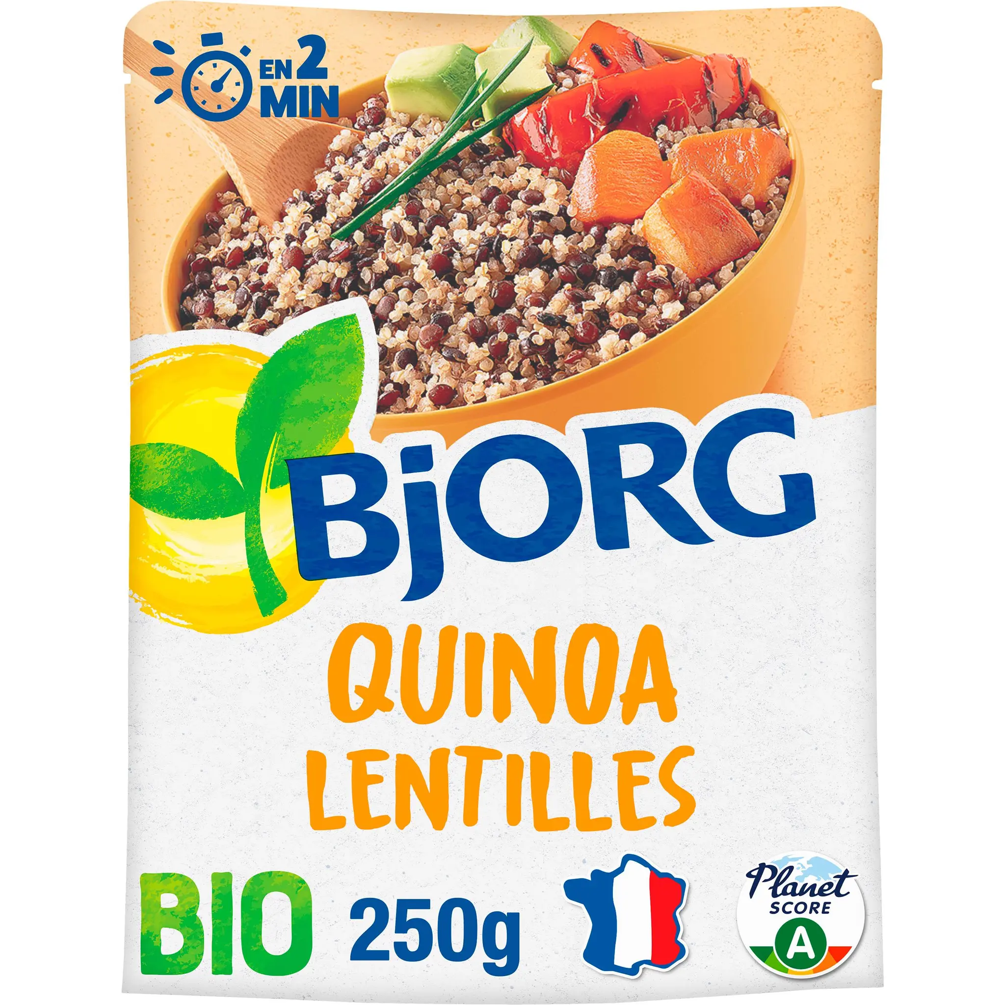 BJORG Quinoa lentilles bio sachet express