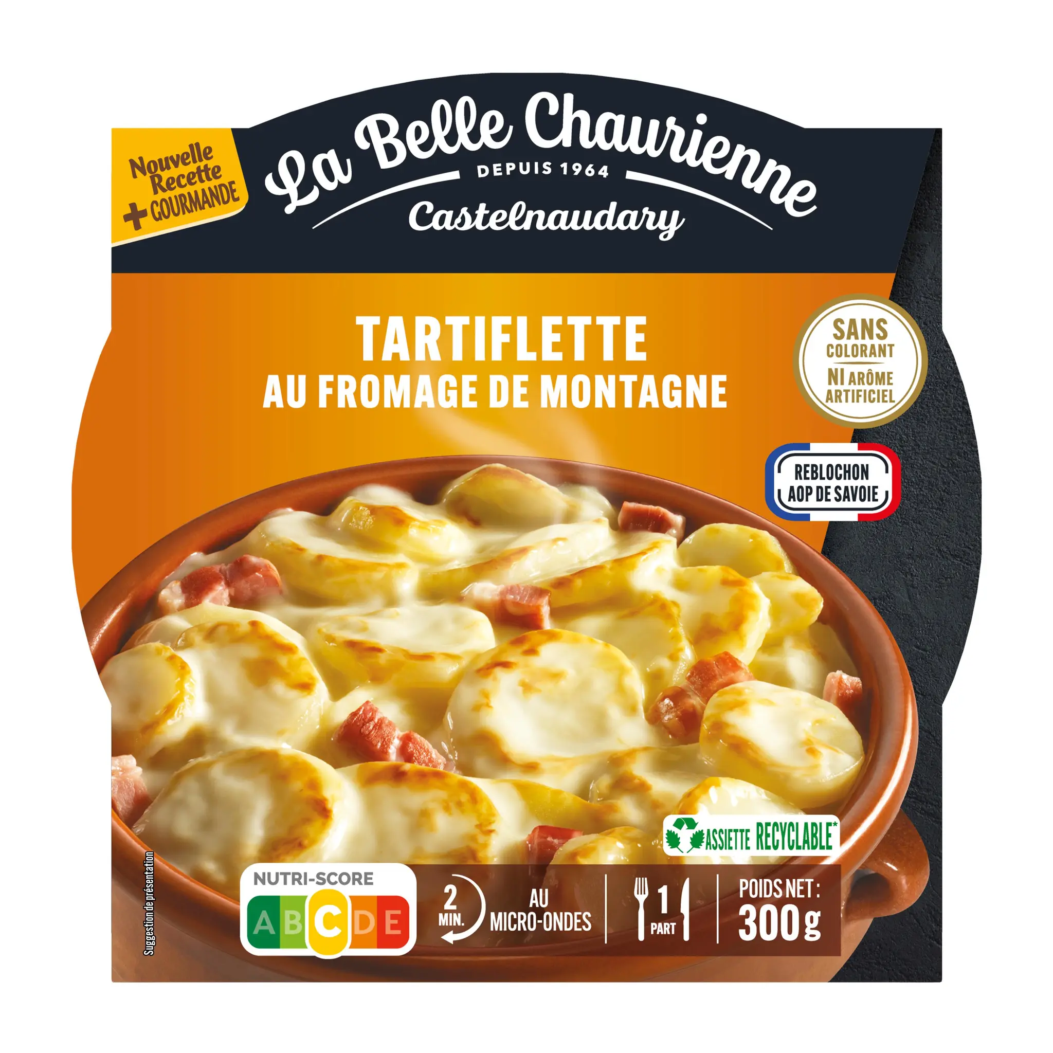 LA BELLE CHAURIENNE Tartiflette au reblochon de Savoie AOP prêt en 2 min