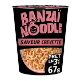 BANZAÏ NOODLE Cup nouilles saveur crevette