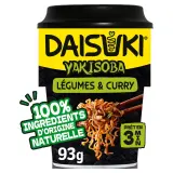 DAISUKI Cup nouilles instantanées yakisoba saveur légumes au curry