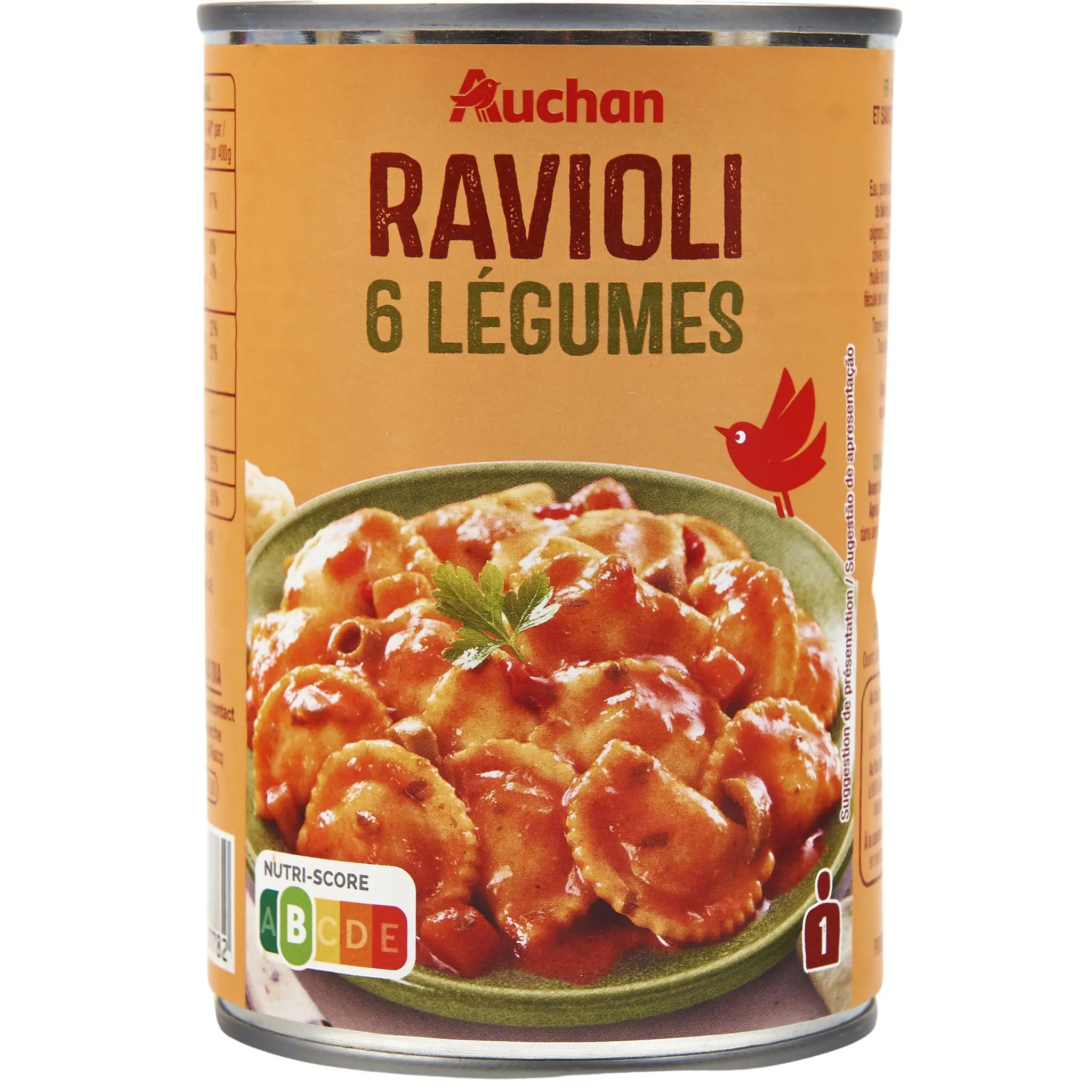AUCHAN Ravioli aux 6 légumes